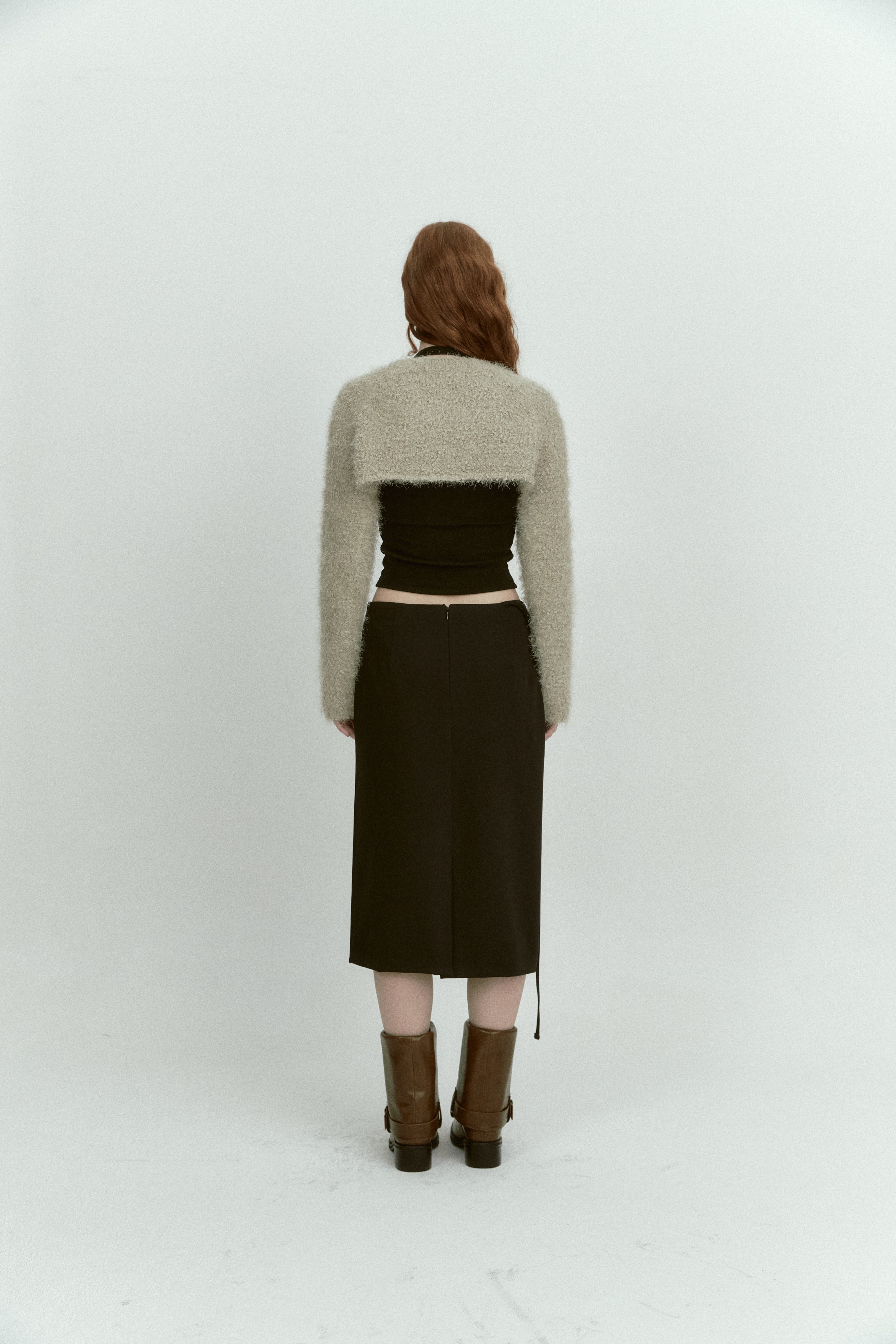 UNBALANCE FLIP SKIRT_BLACK