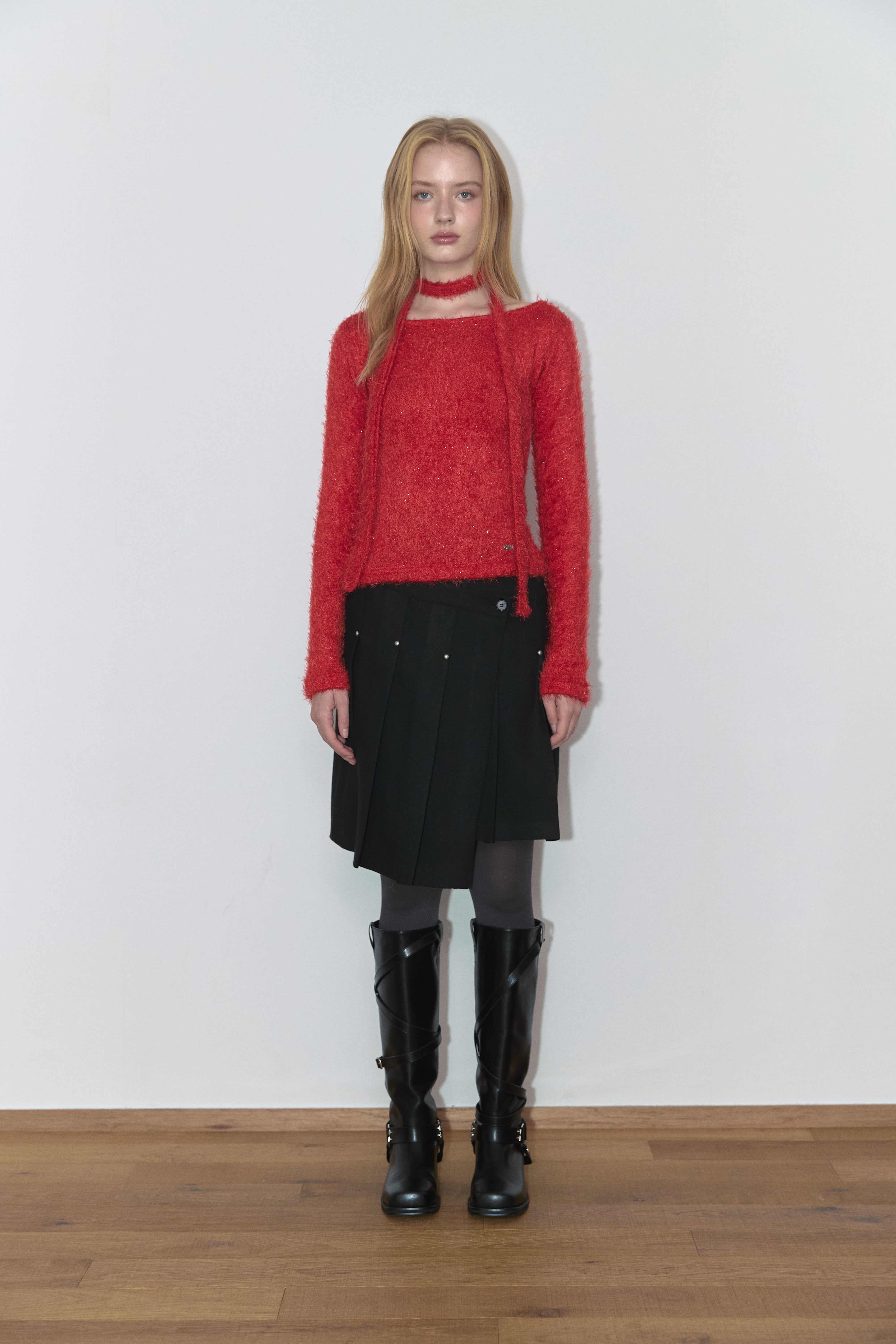 STRING HOLE BLING T_RED