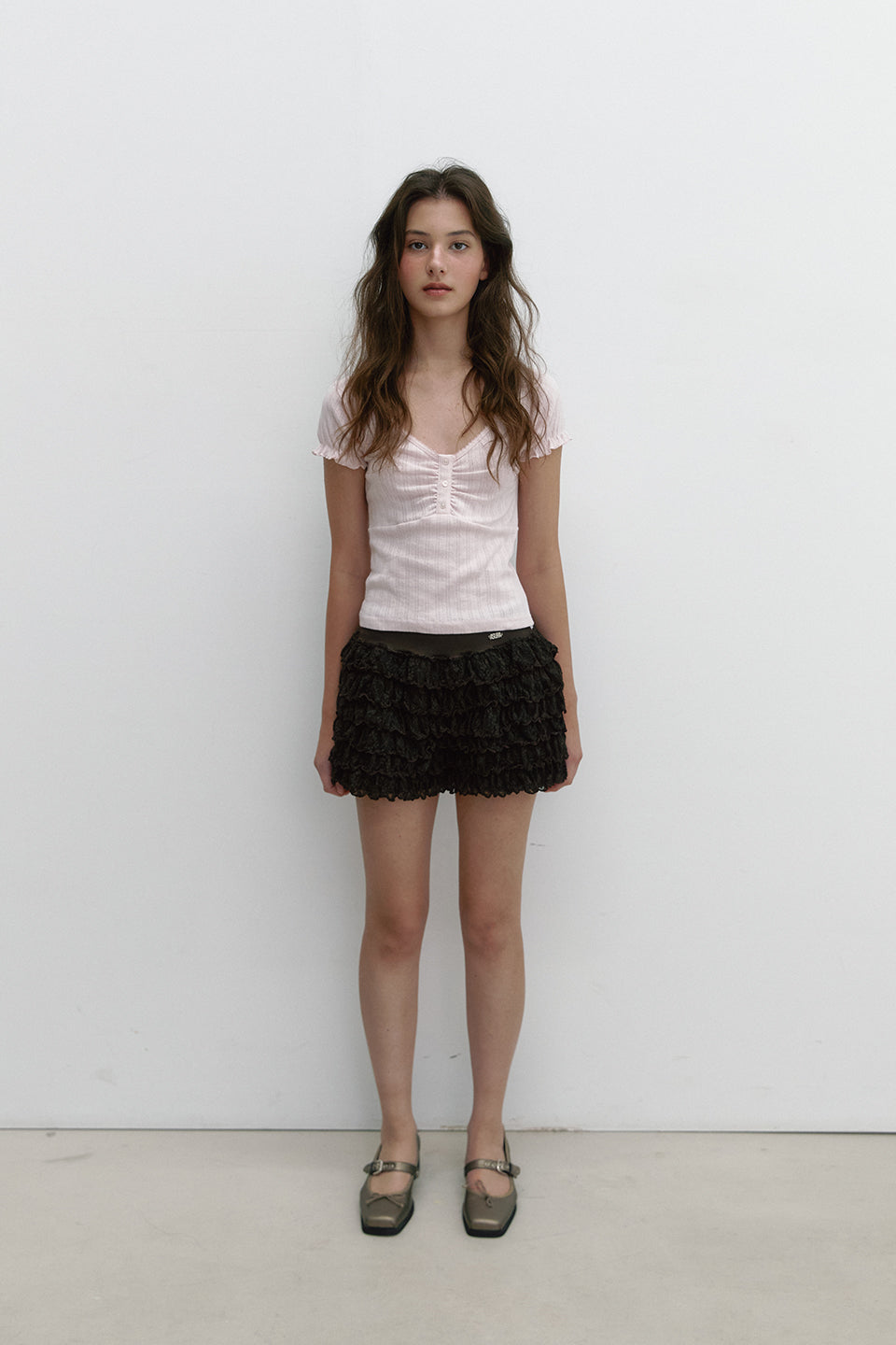 TIER CANCAN SHORTS_BROWN