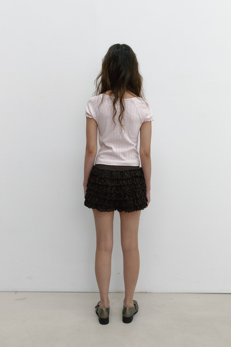 TIER CANCAN SHORTS_BROWN