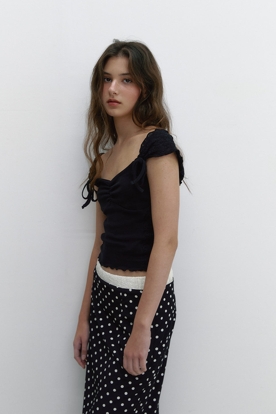 ROMANTIC RIBBON T_BLACK