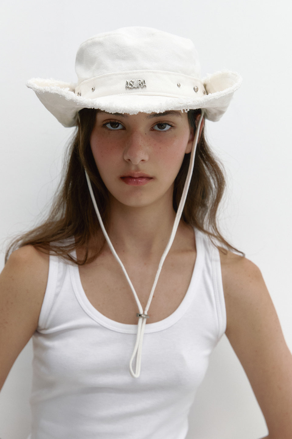 STUD COTTON HAT_IVORY