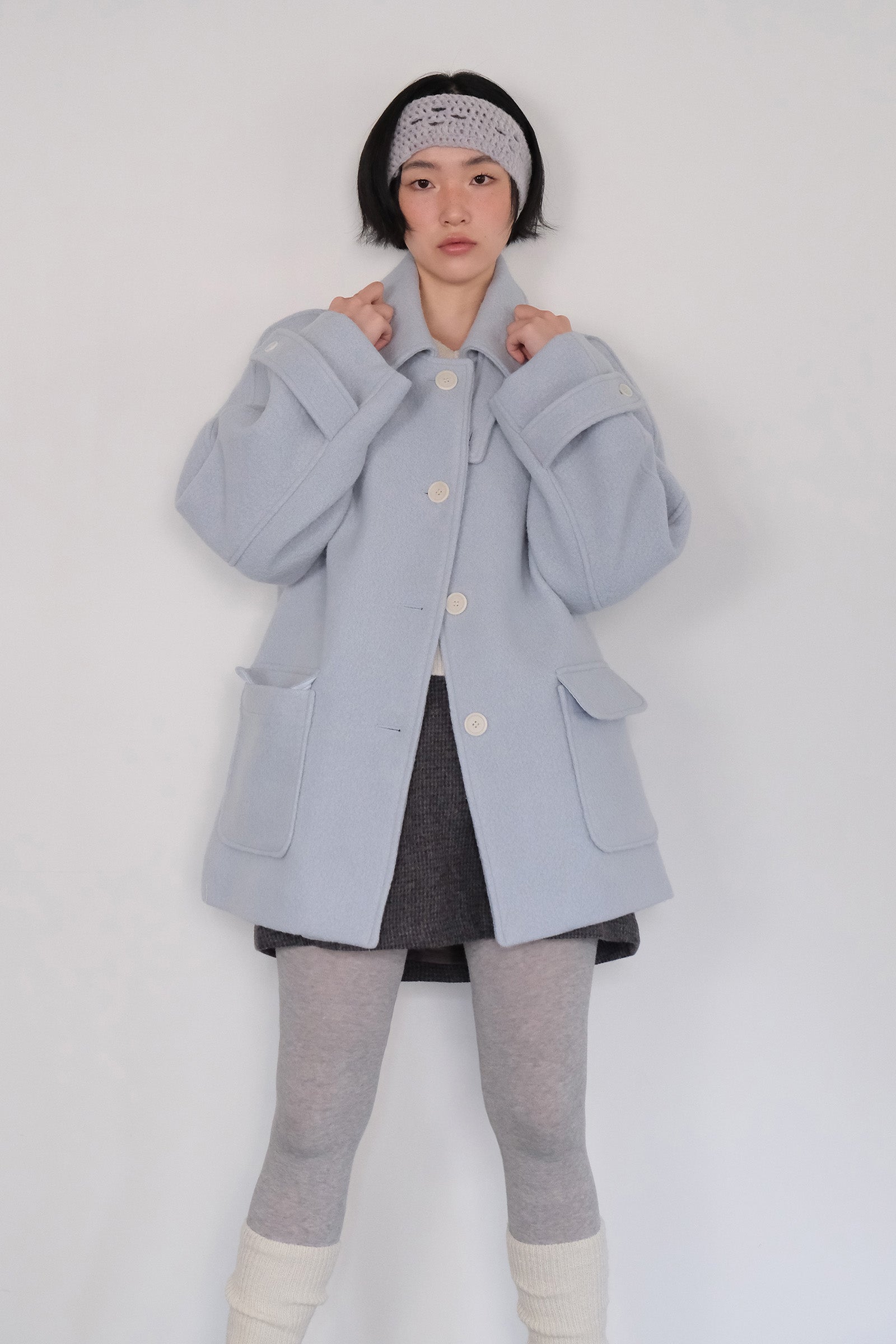 MOUI CLASSIC WOOL HALF COAT_LIGHT BLUE