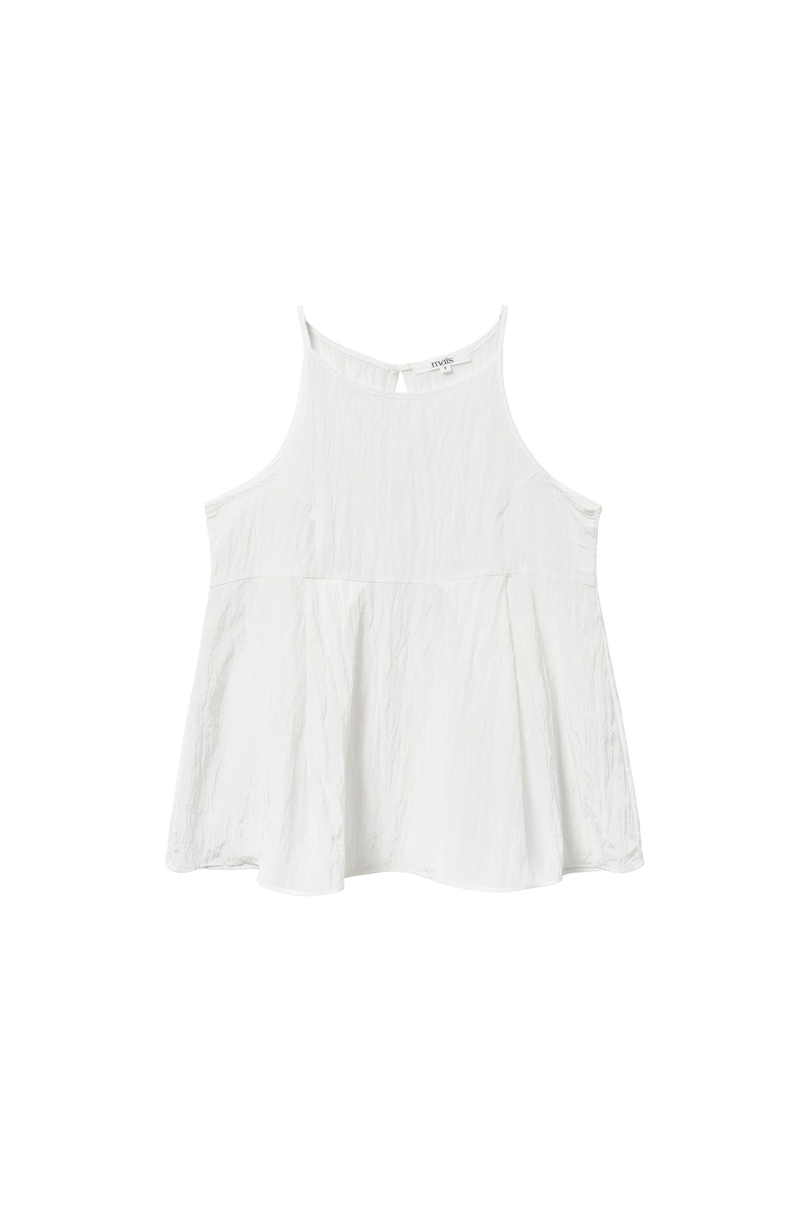 BALLOON TUCK BLOUSE_WHITE