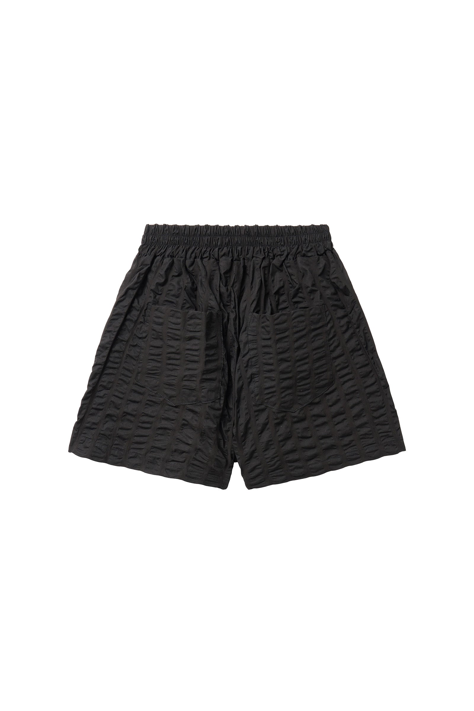 BANDING RIPPLE PANTS_BLACK