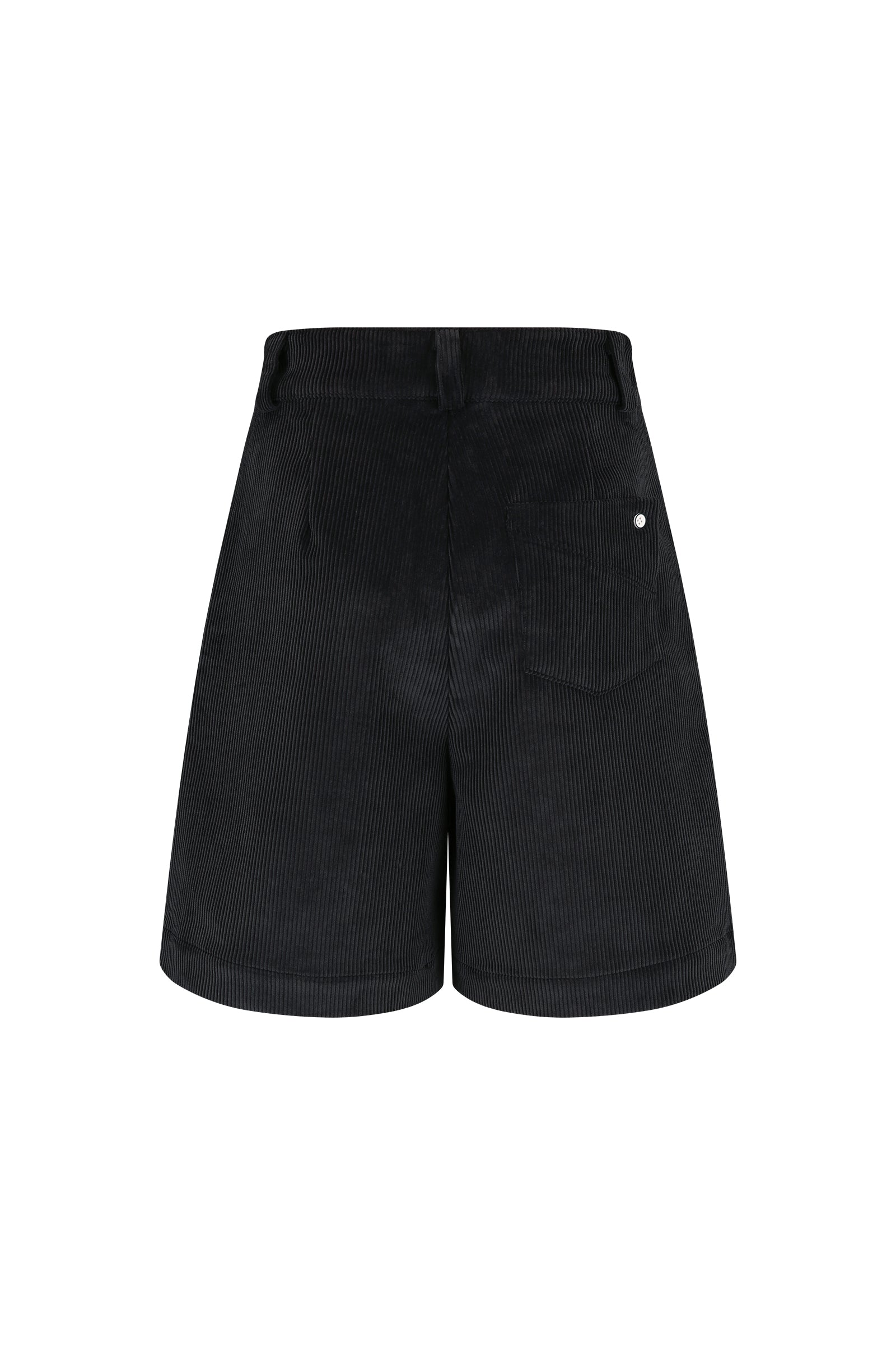 BERMUDA EN VELOURS_NOIR