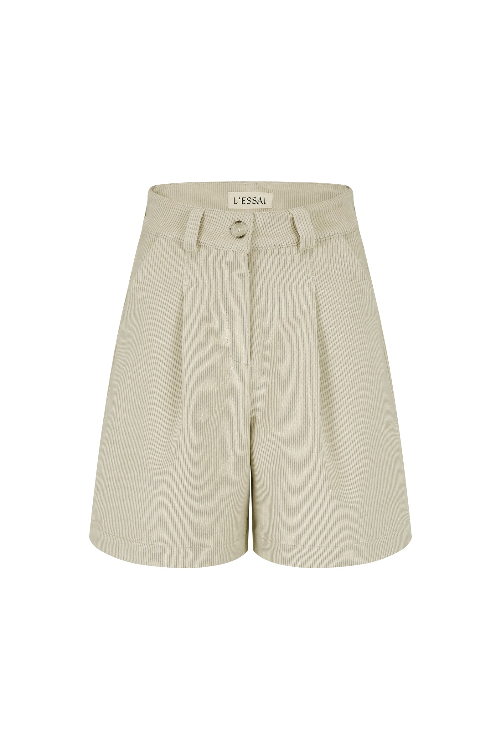 CORDUROY BERMUDA PANTS_IVORY