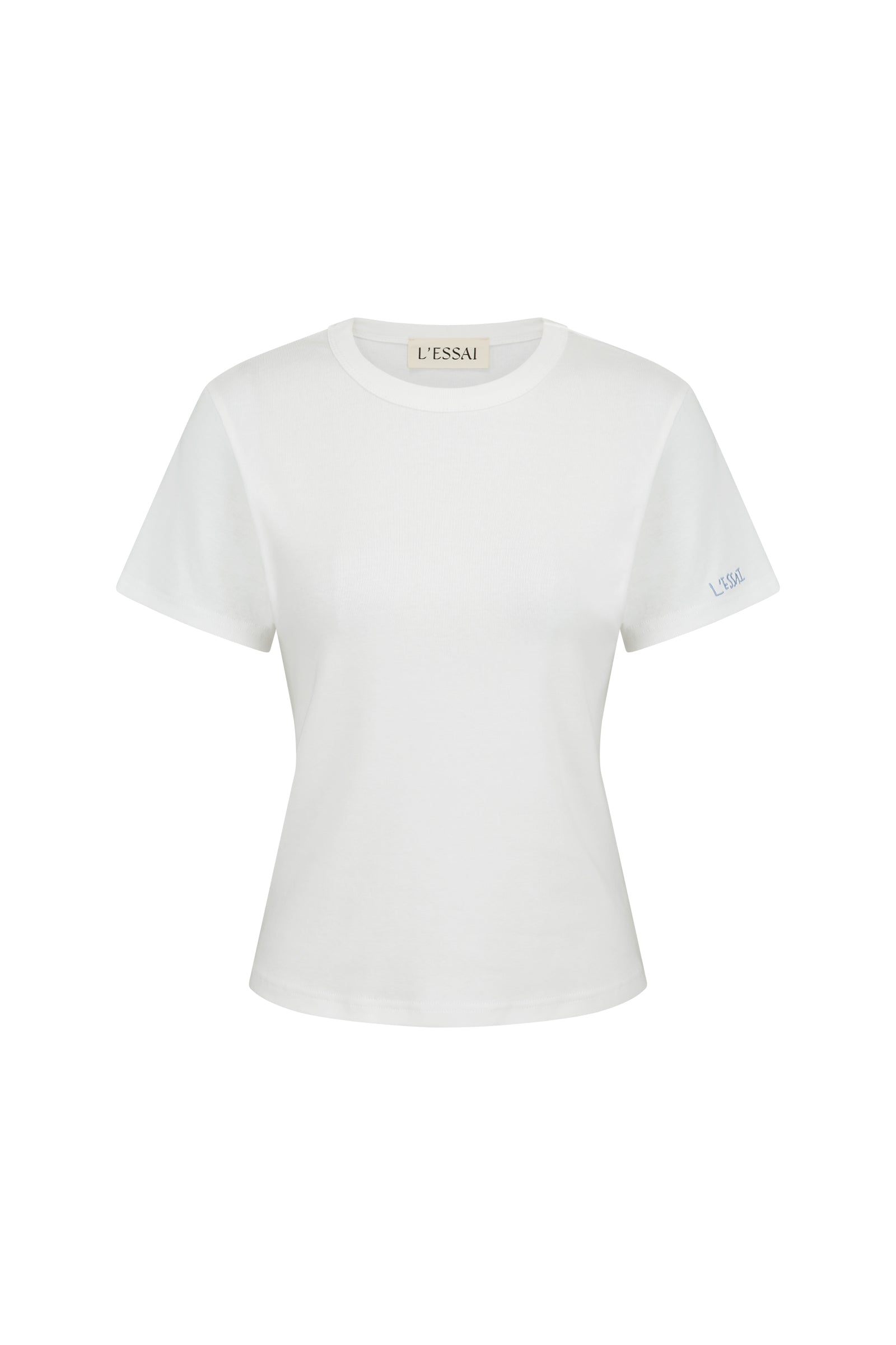 T-SHIRT BASIQUE EN COTON_BLANC