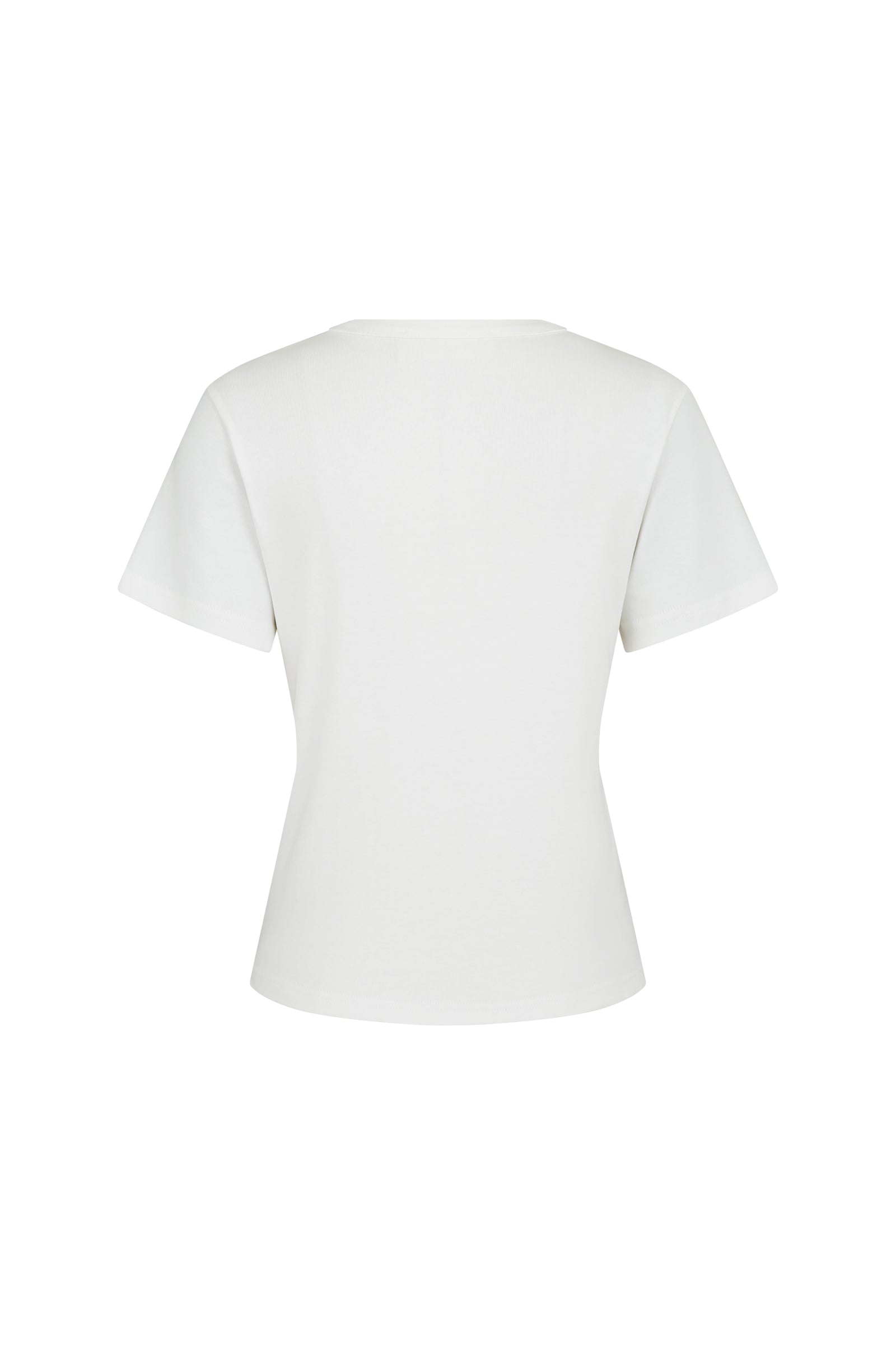T-SHIRT BASIQUE EN COTON_BLANC