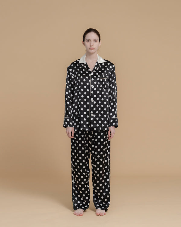 PYJAMA EN SOIE À POIS_POIS