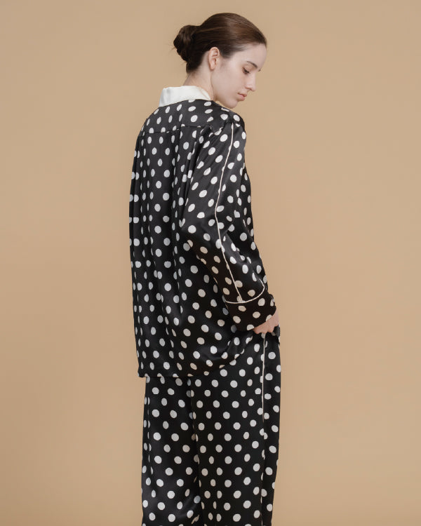 PYJAMA EN SOIE À POIS_POIS