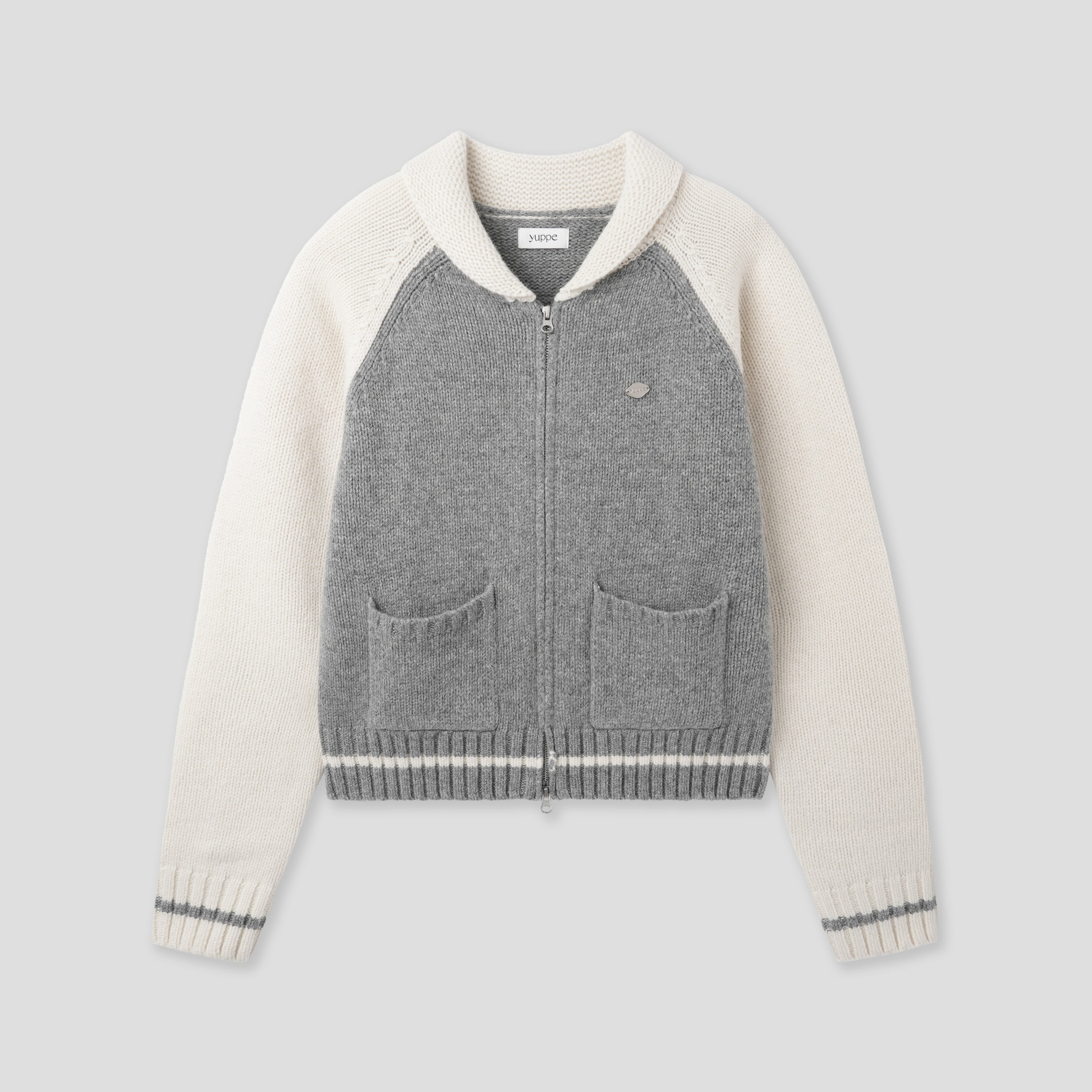 COWICHAN RAGLAN KNIT_GRAY