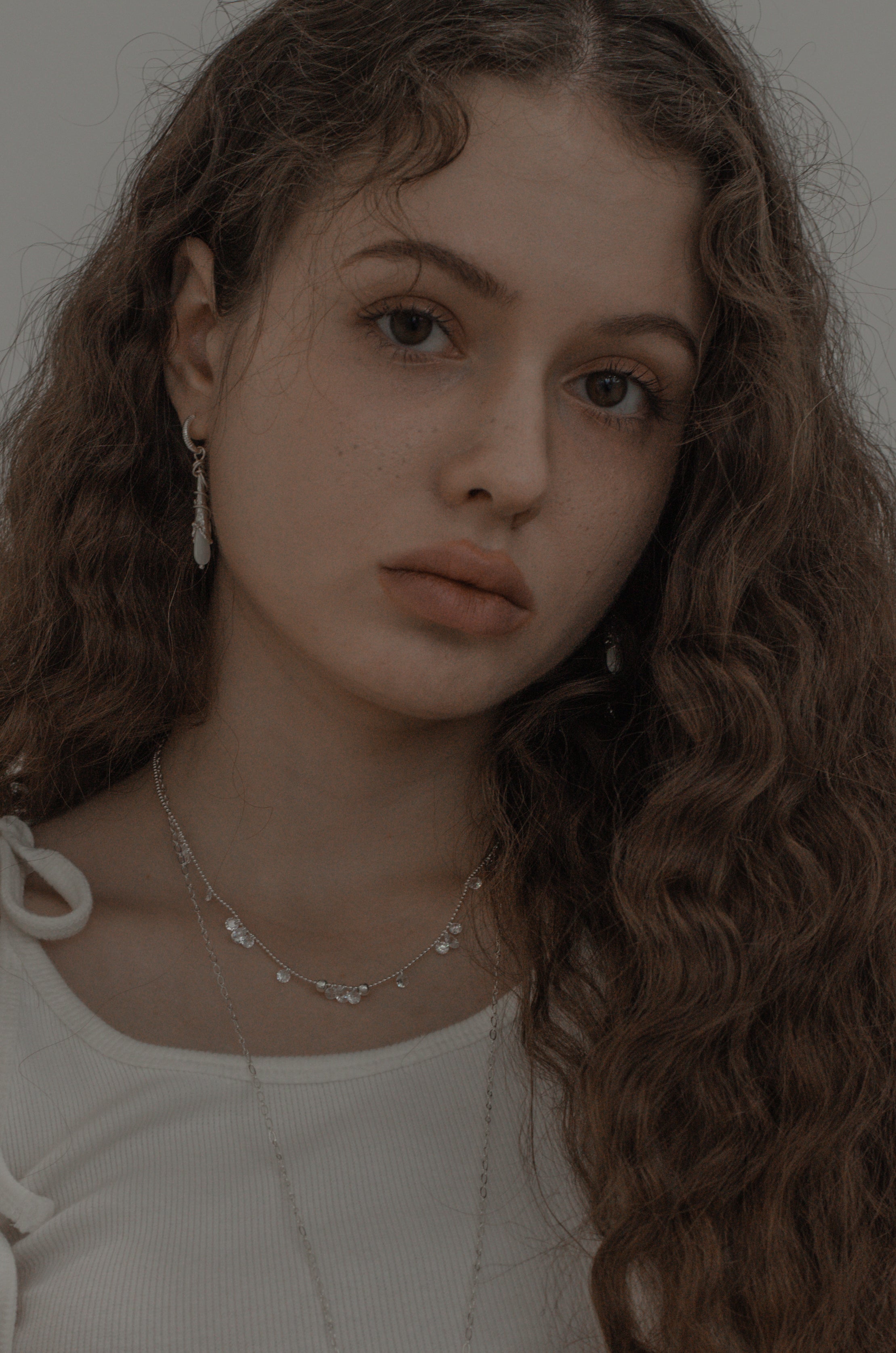BOUCLES D'OREILLES PENDANTES GOUTTE_ARGENT
