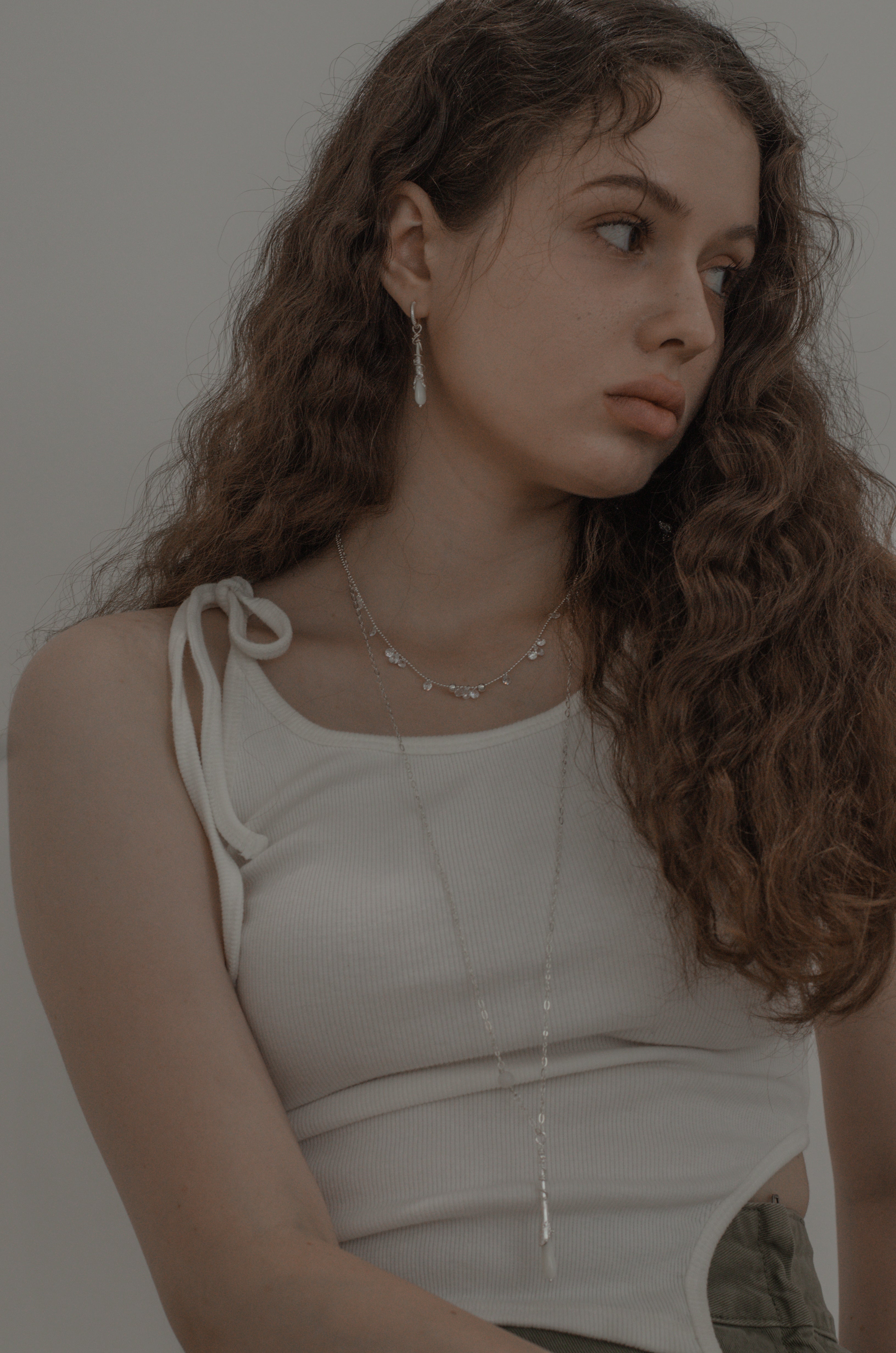 BOUCLES D'OREILLES PENDANTES GOUTTE_ARGENT