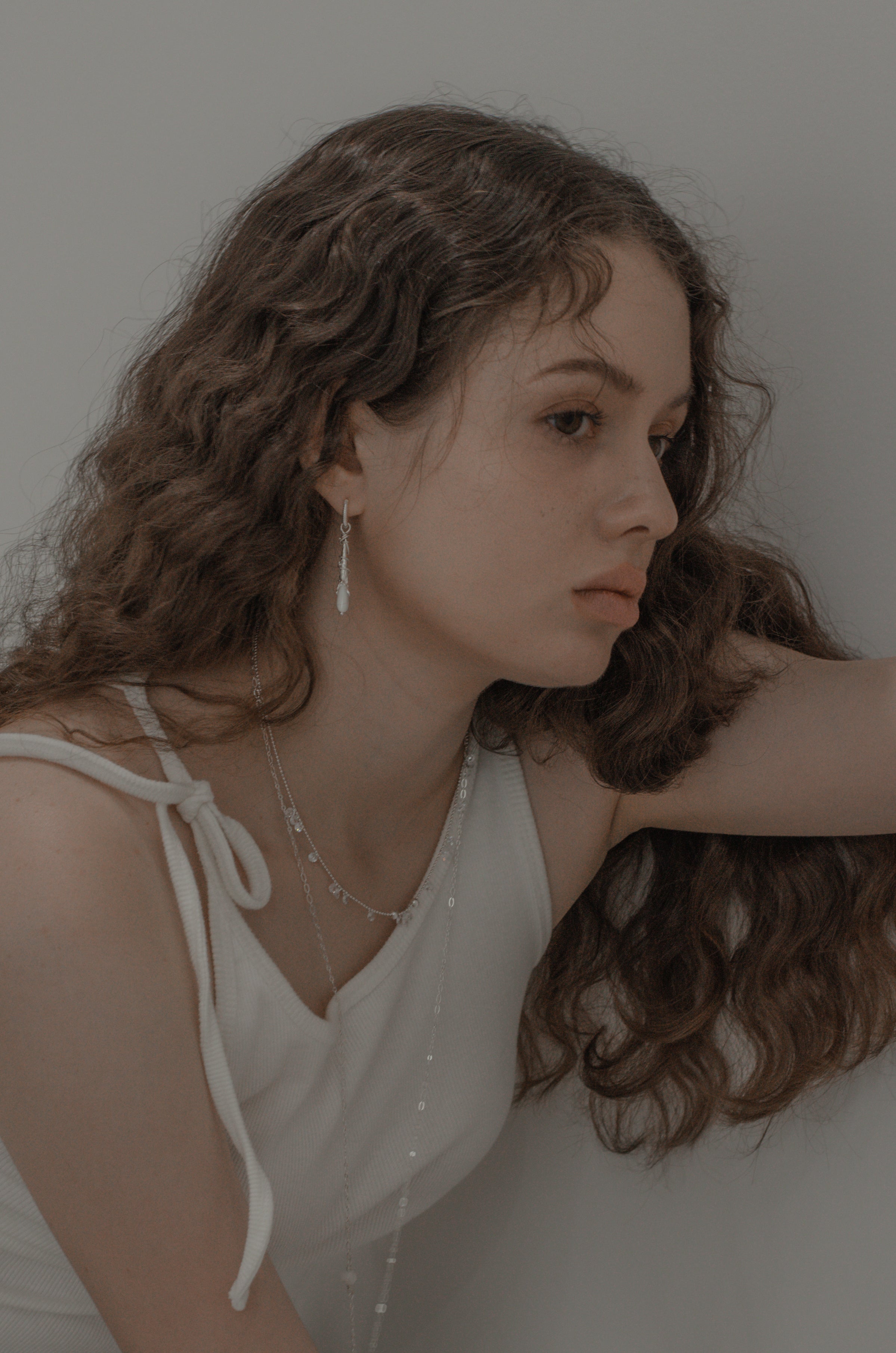 BOUCLES D'OREILLES PENDANTES GOUTTE_ARGENT