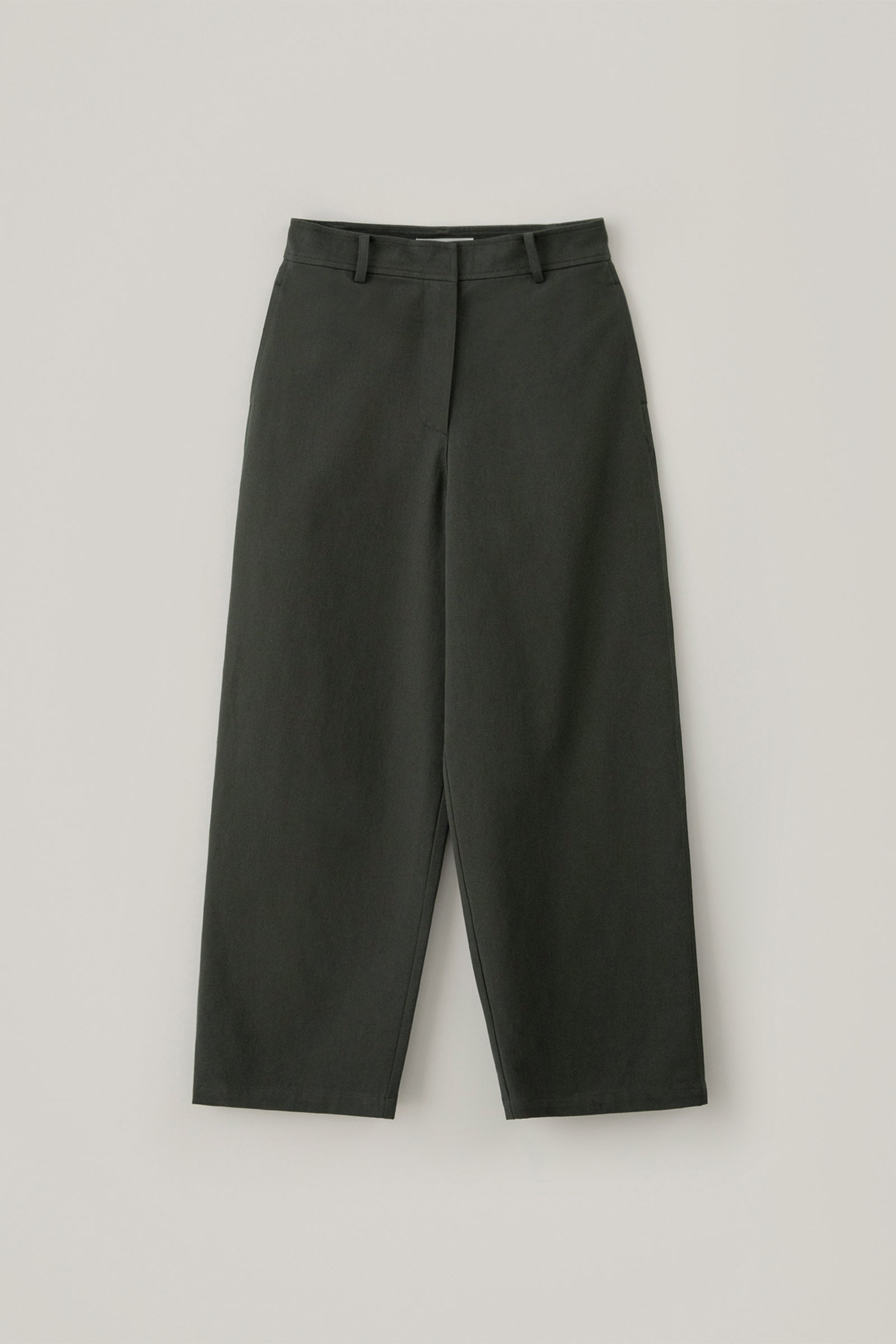CAMO COTTON WIDE PANTS_CHARCOAL