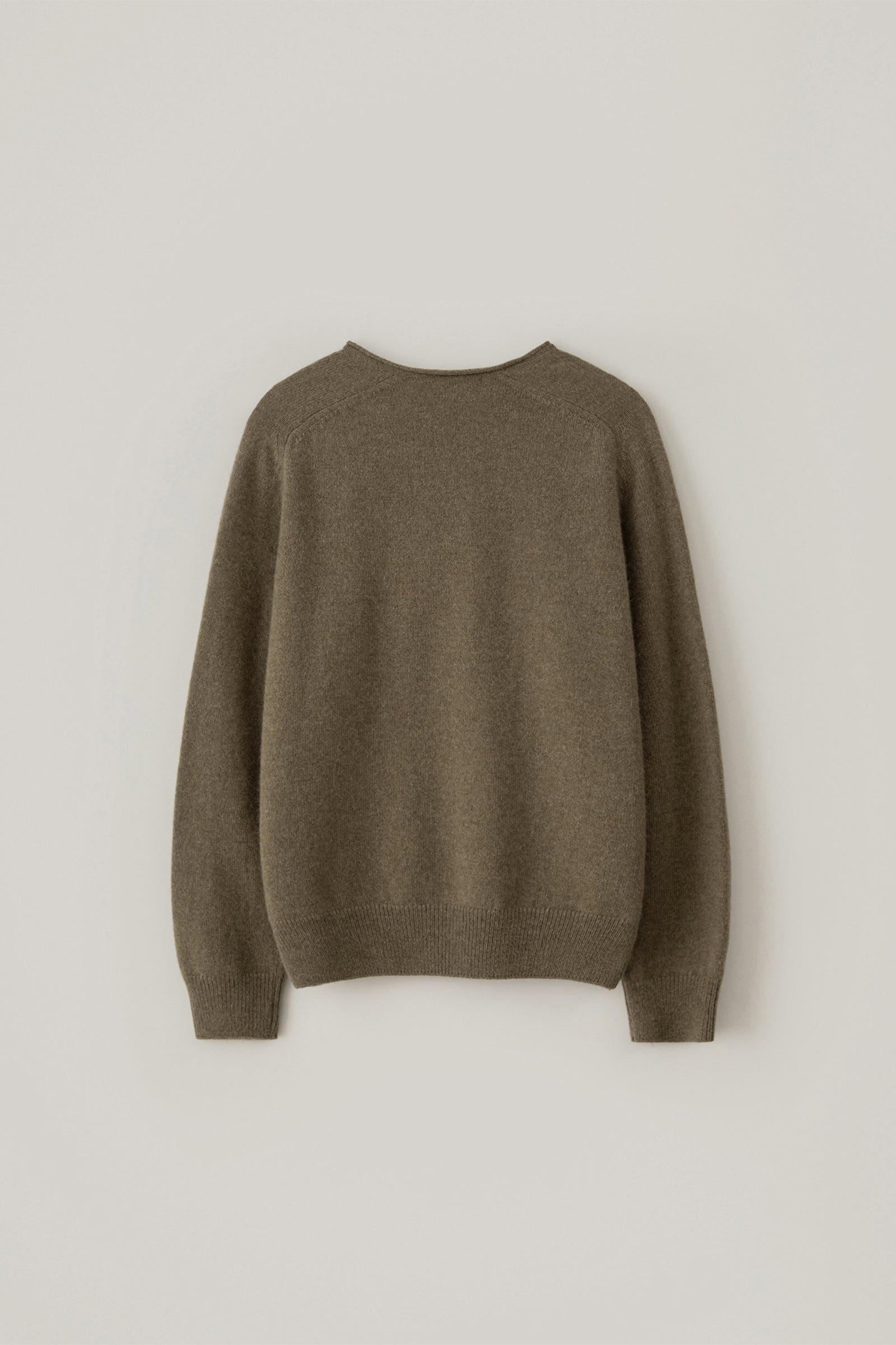 EDIN V-NECK ALPACA KNIT_BROWN