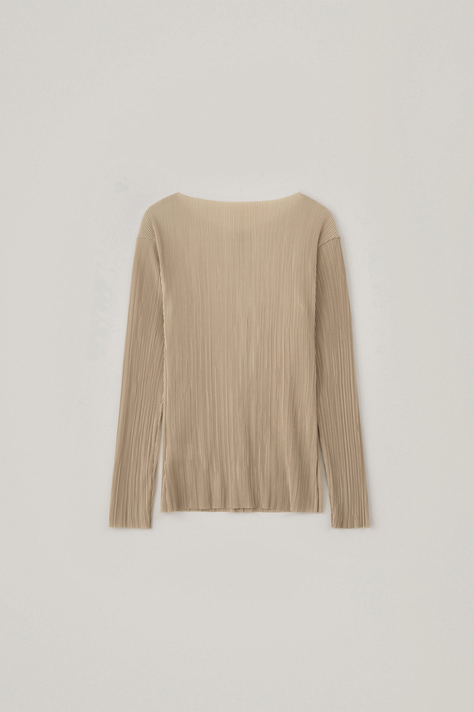 PLEATS CARDIGAN_BEIGE