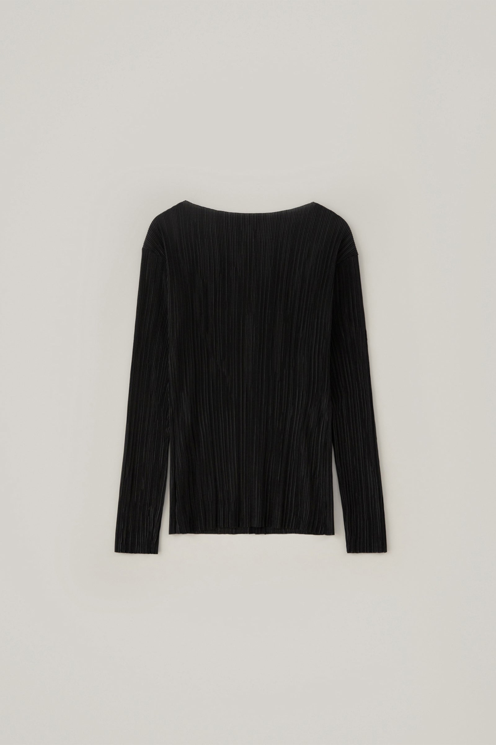 PLEATS CARDIGAN_BLACK