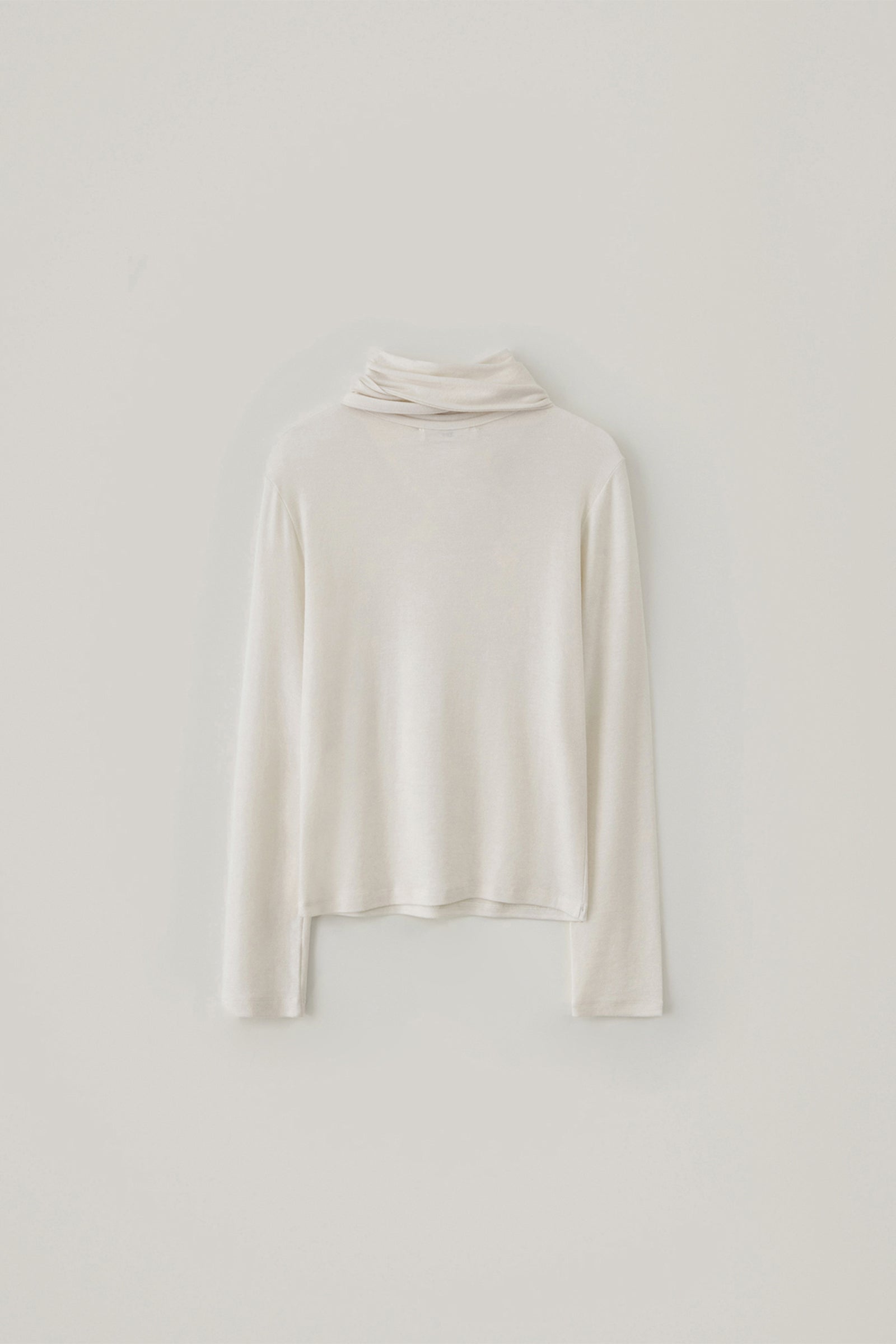 WOOL TIE NECK TOP_IVORY