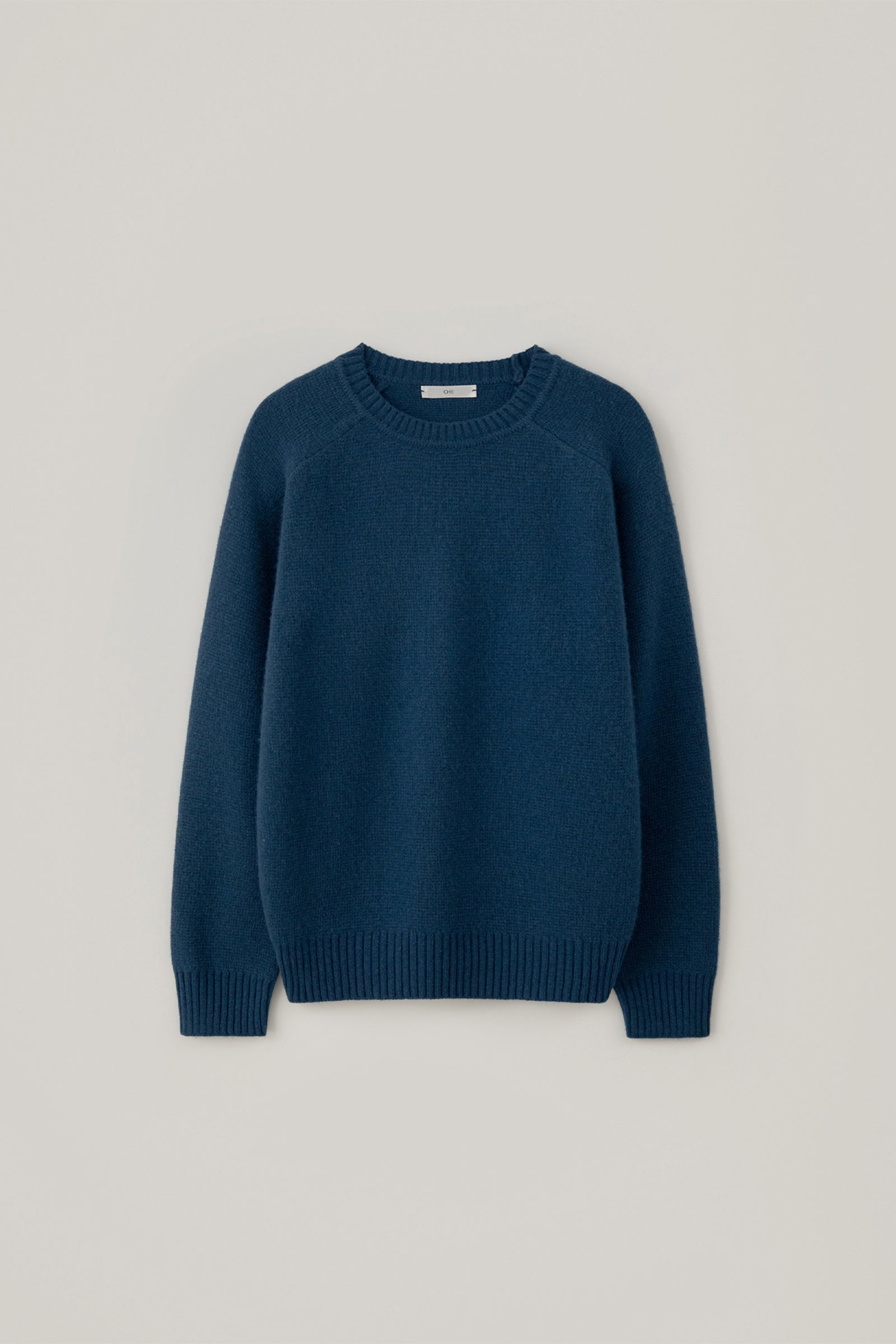 CASHMERE MOSS ROUND KNIT_DEEP BLUE