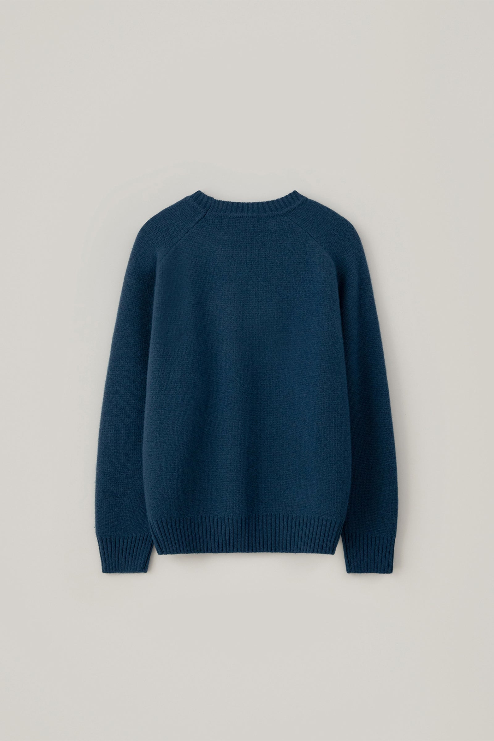 CASHMERE MOSS ROUND KNIT_DEEP BLUE