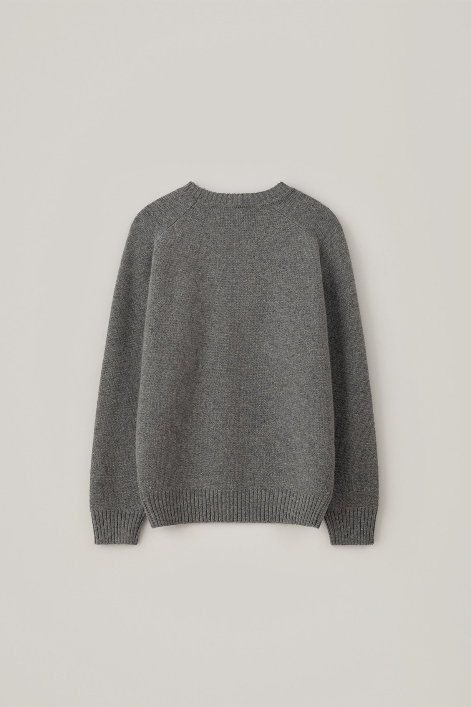 CASHMERE MOSS ROUND KNIT_GRAY