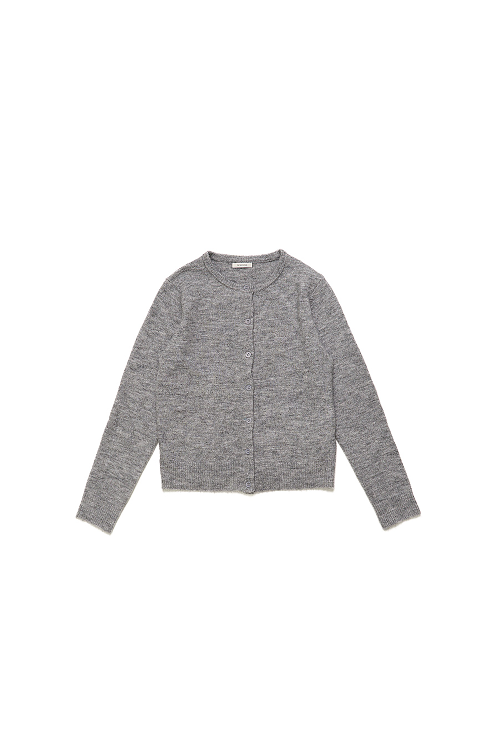 WOOL BLENDED CARDIGAN_GRIS