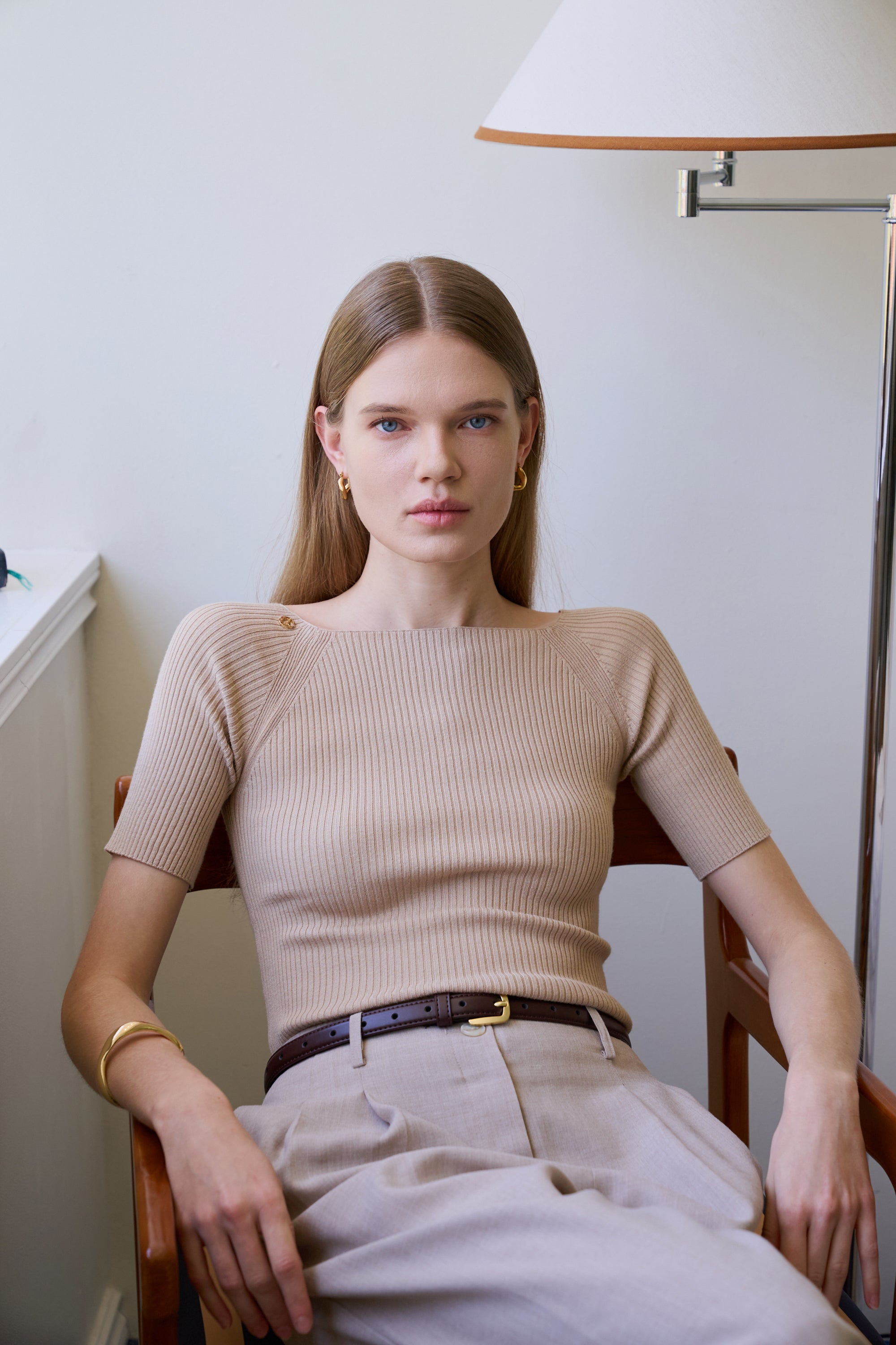PULL EN MAILLE À ÉPAULES DÉNUDÉES 2-EN-1_BEIGE