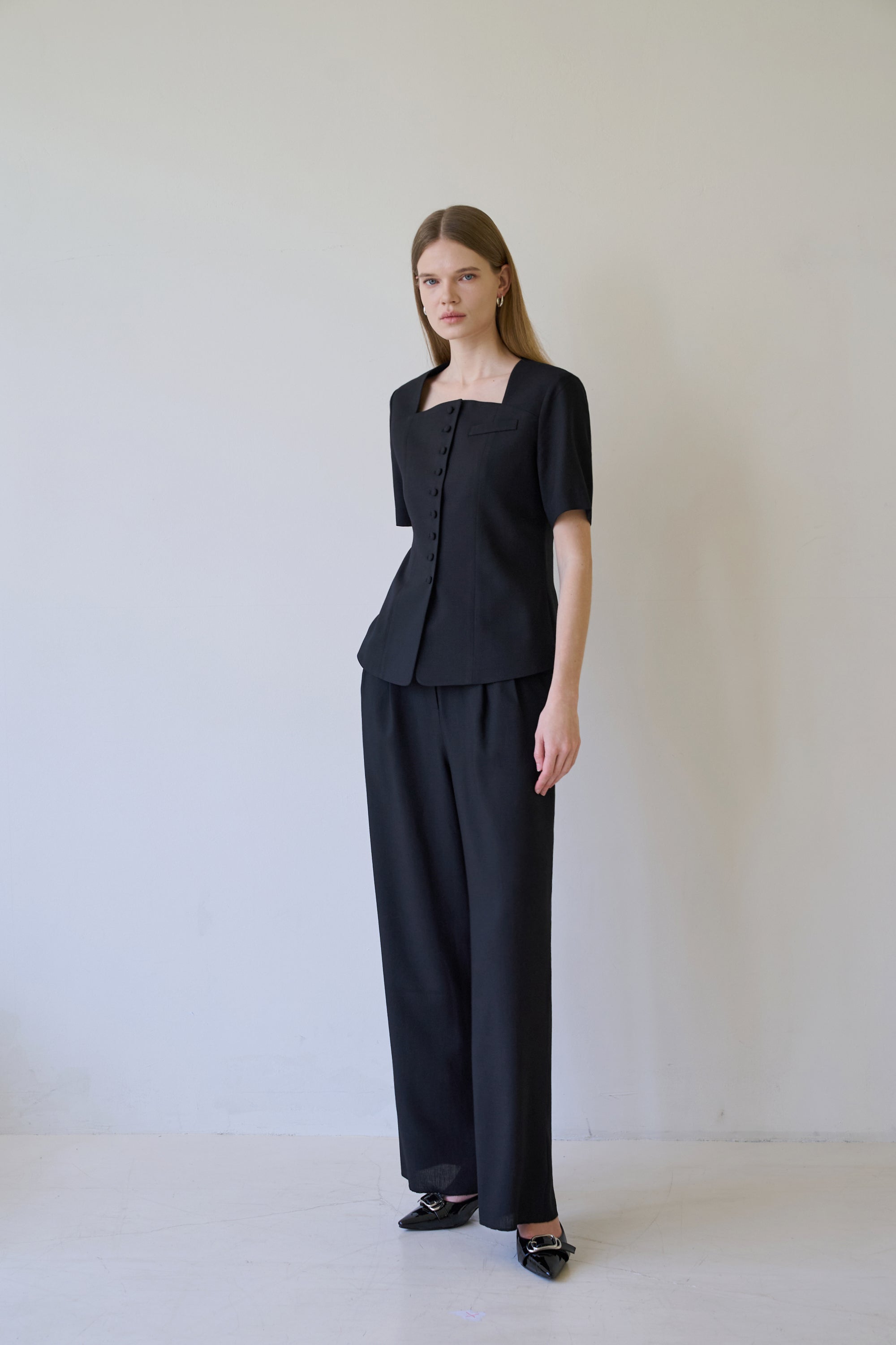 NOUE AIRY PANTS_BLACK