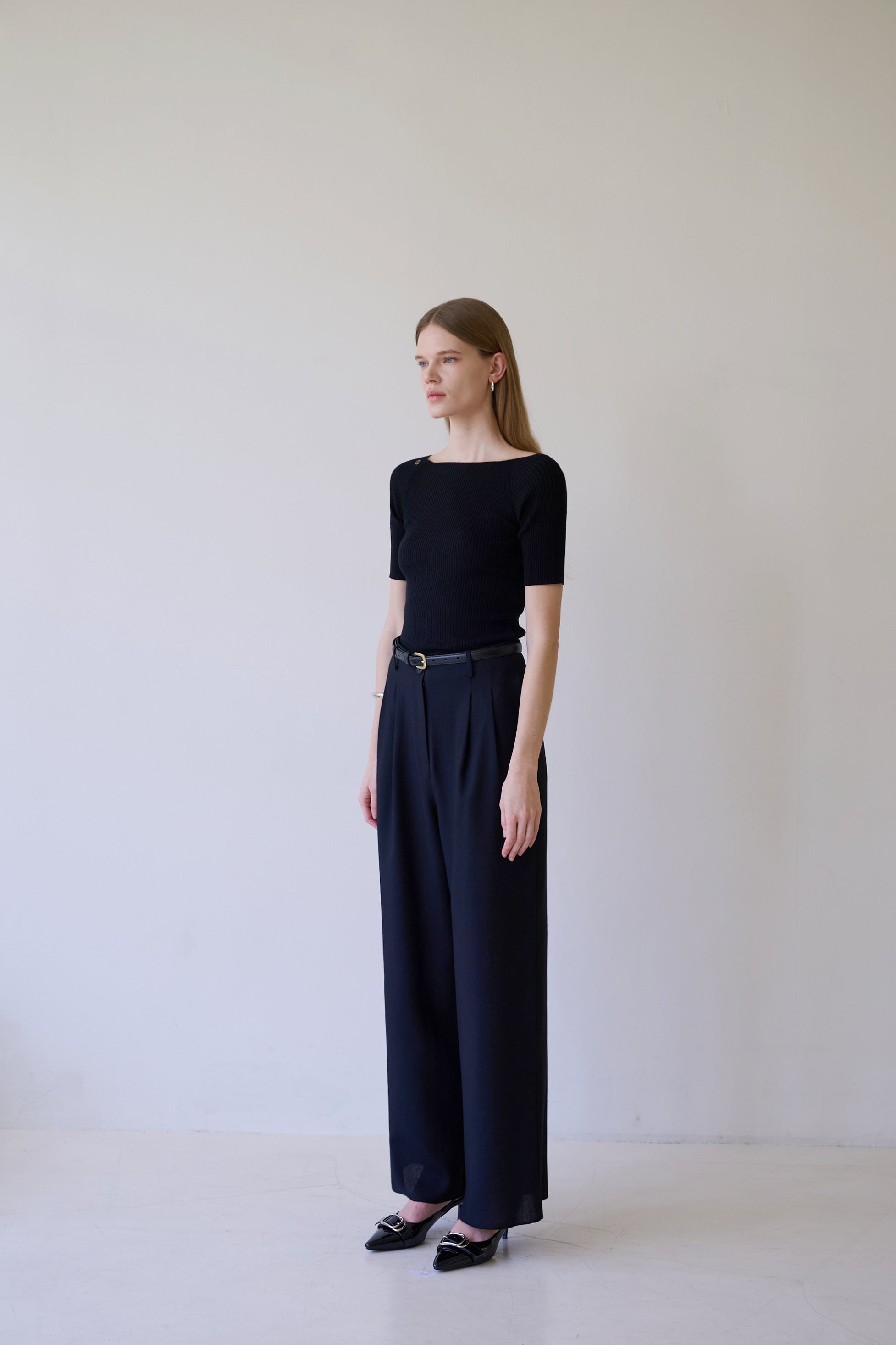 2WAY OFF-SHOULDER KNIT_BLACK