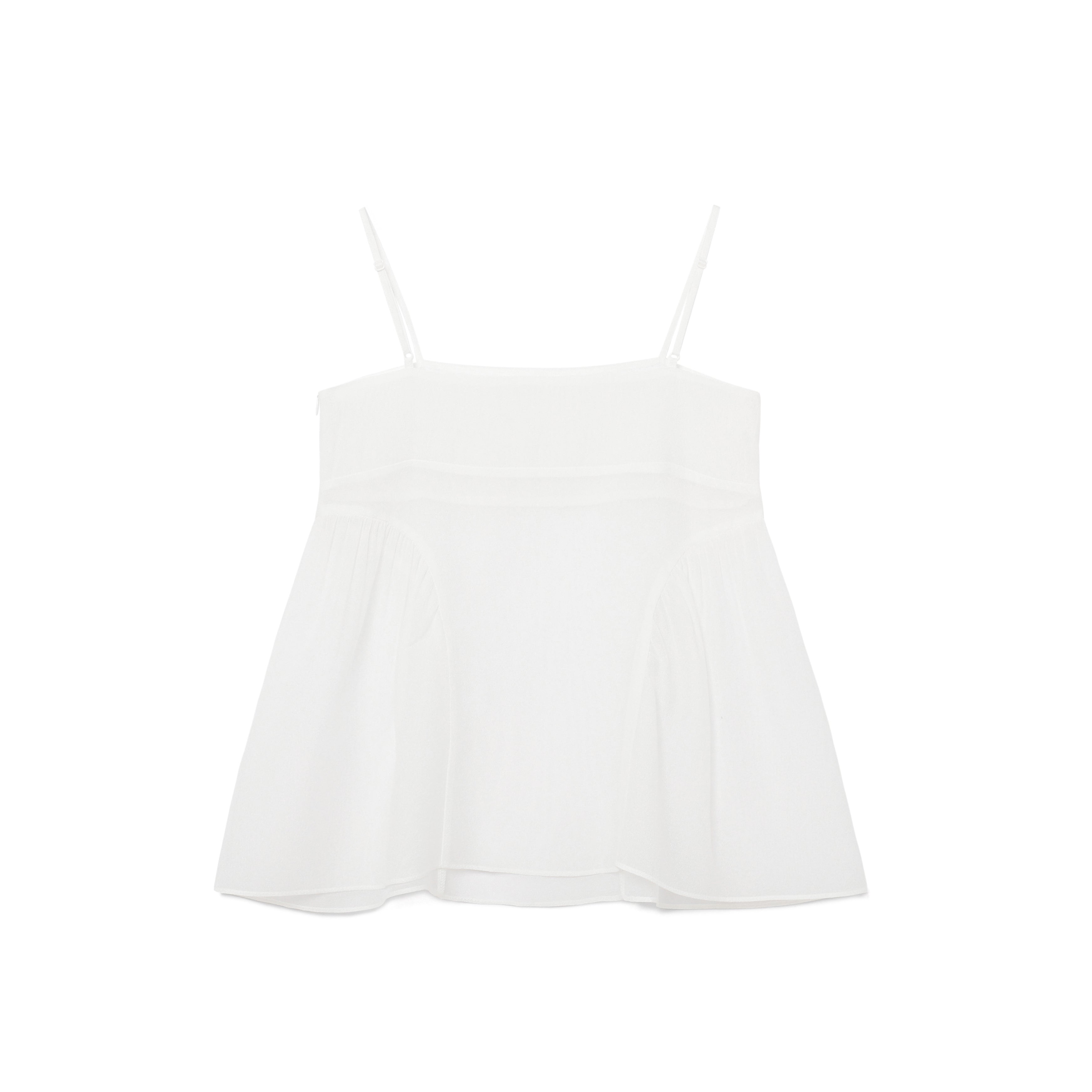 ORGANZA SIDE PUFF BLOUSE_WHITE