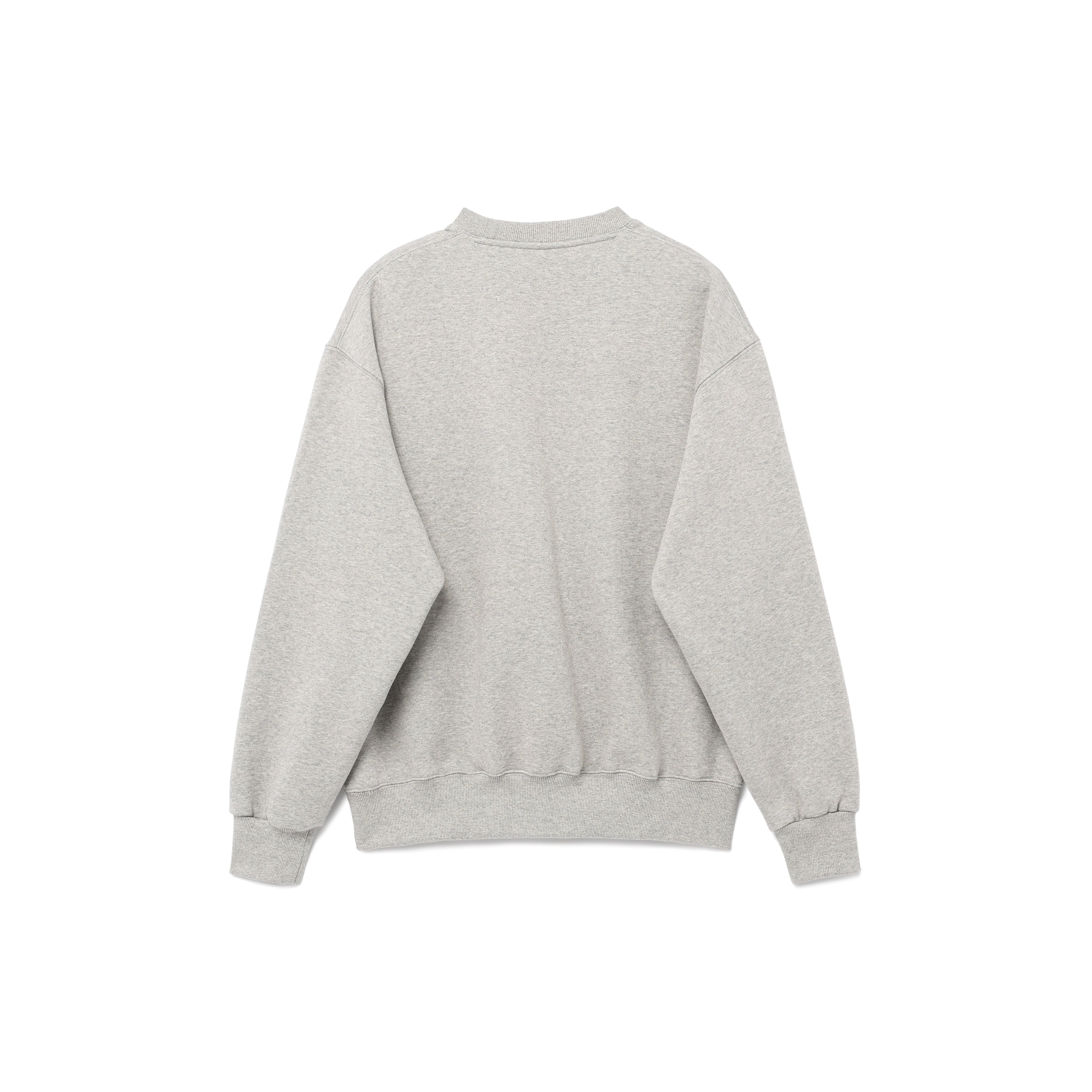 MAIS BOUCLE LOGO SWEAT SHIRT_GREY