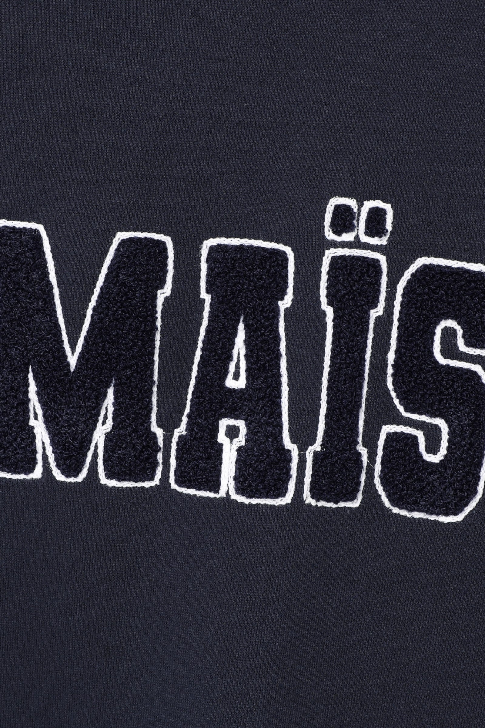 MAIS BOUCLE LOGO SWEAT SHIRT_NAVY