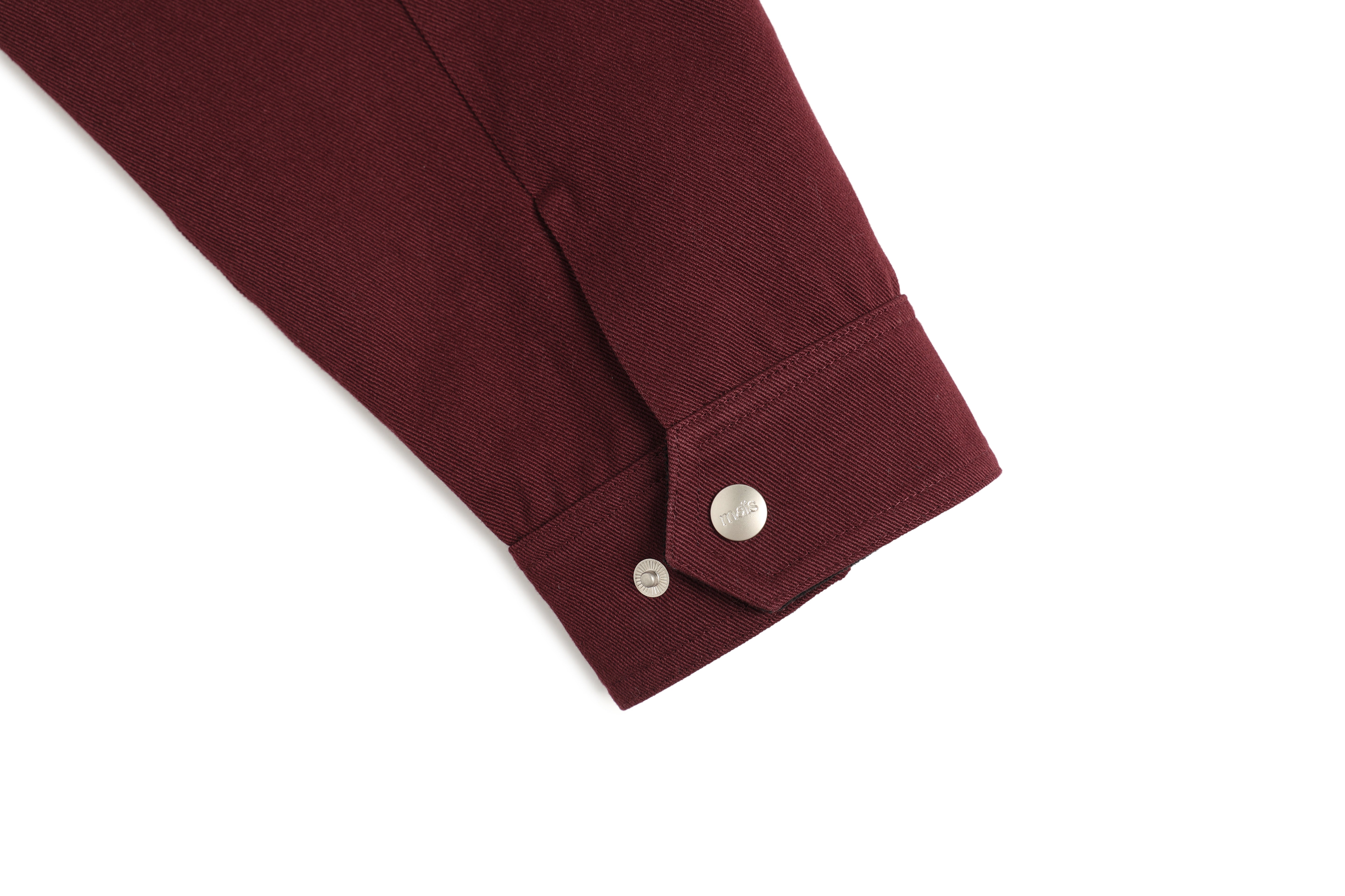 STRING COTTON TWILL FIELD JACKET_BURGUNDY