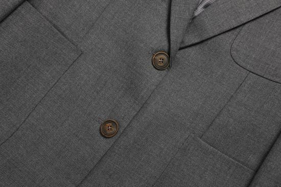 CLASSIC WOOL OUT POCKET JACKET_GRIS
