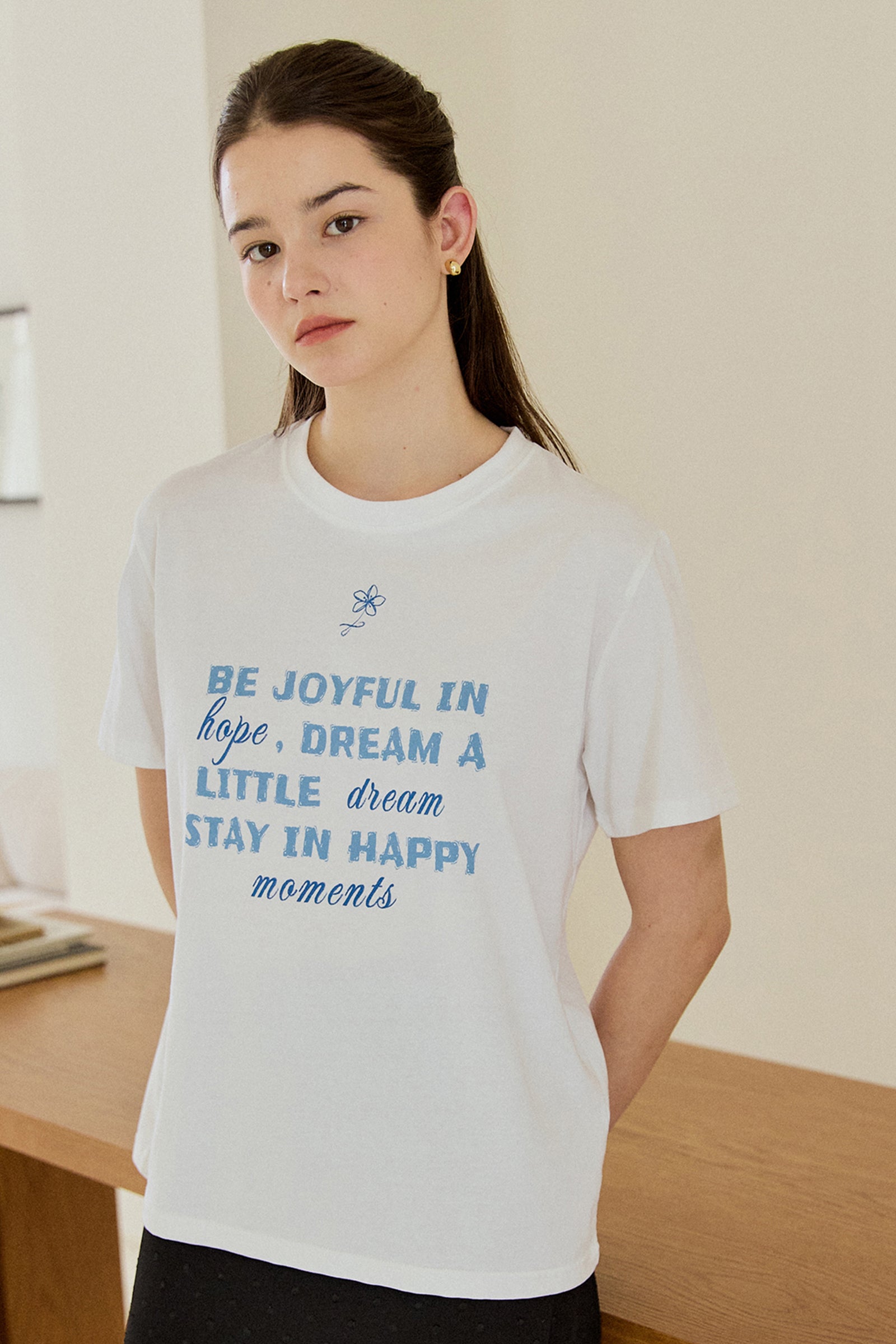 JOYFUL FLOWER T-SHIRT_WHITE