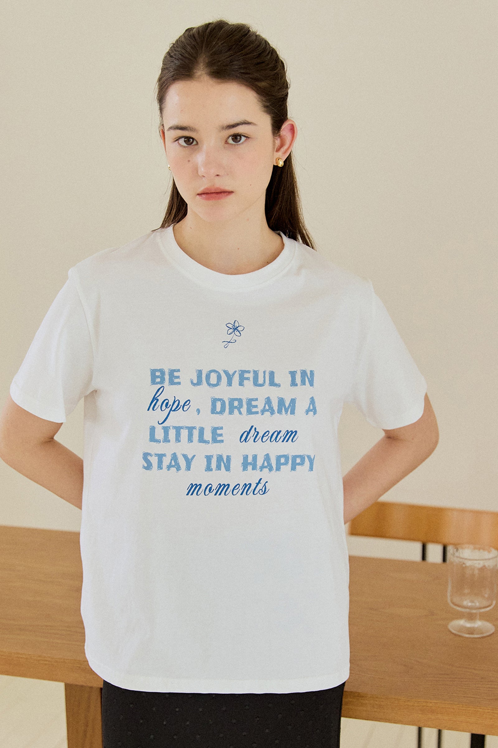 JOYFUL FLOWER T-SHIRT_WHITE