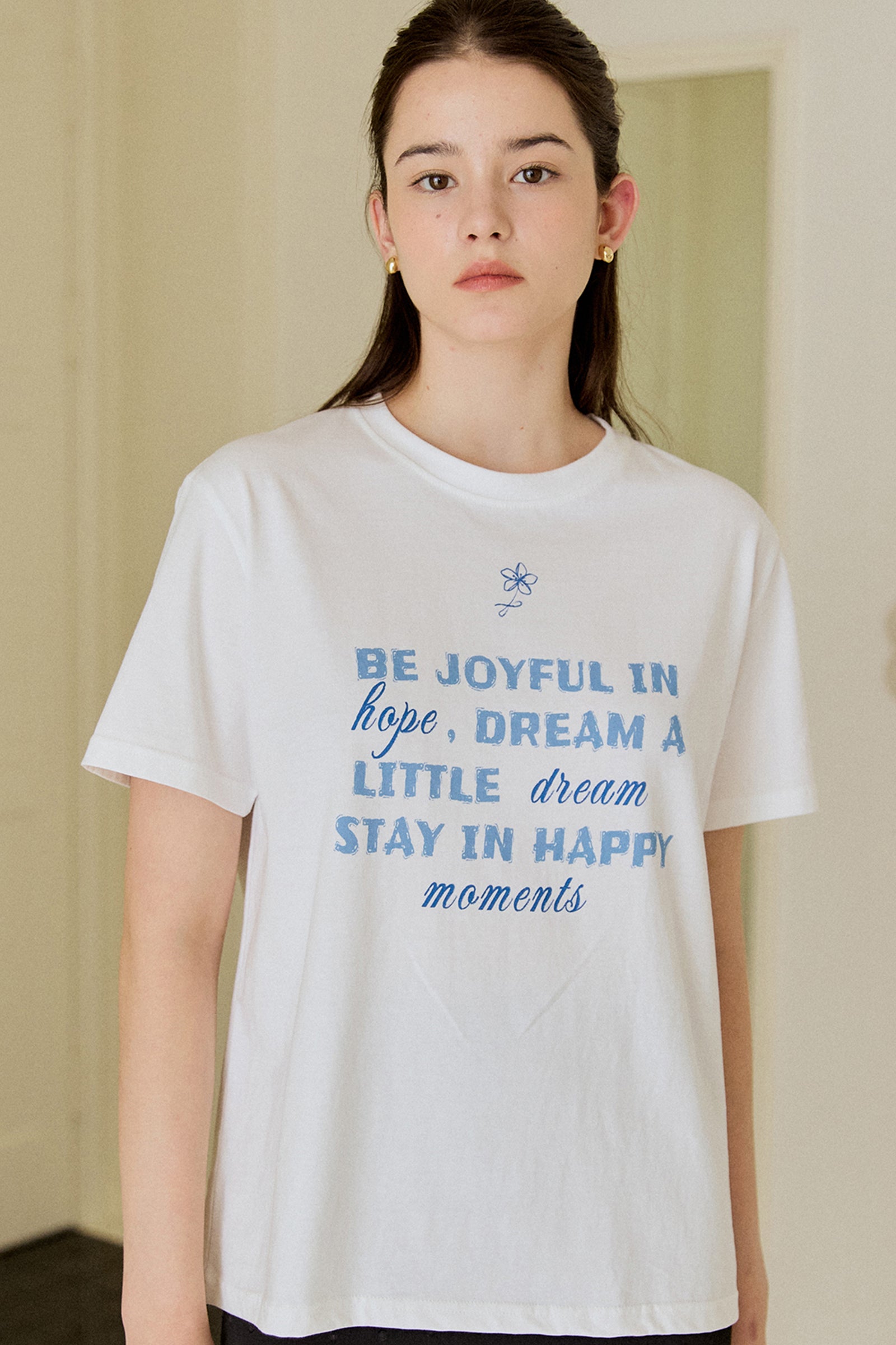 JOYFUL FLOWER T-SHIRT_WHITE
