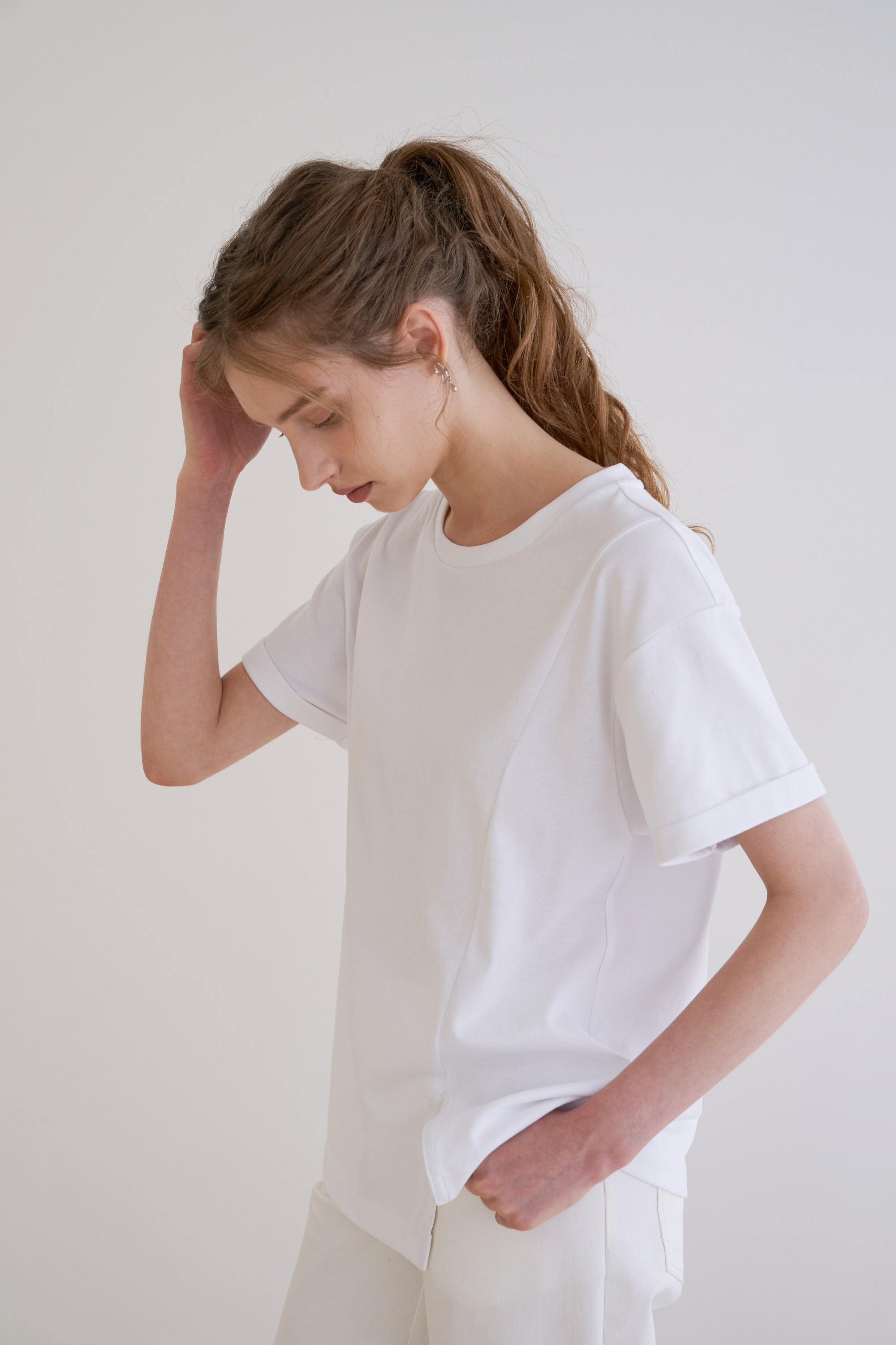 T-SHIRT FENDU PRÉQUEL_BLANC