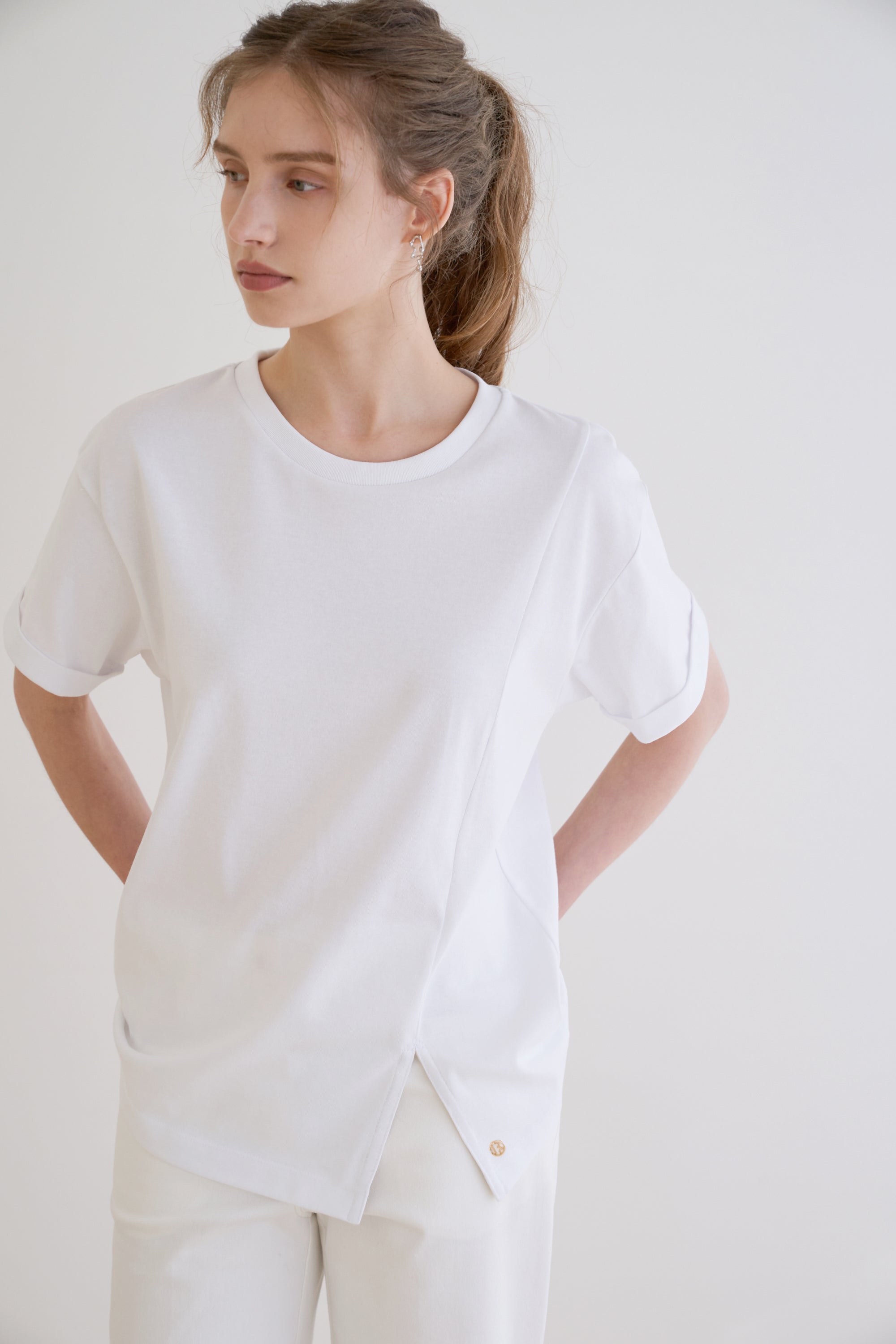 T-SHIRT FENDU PRÉQUEL_BLANC