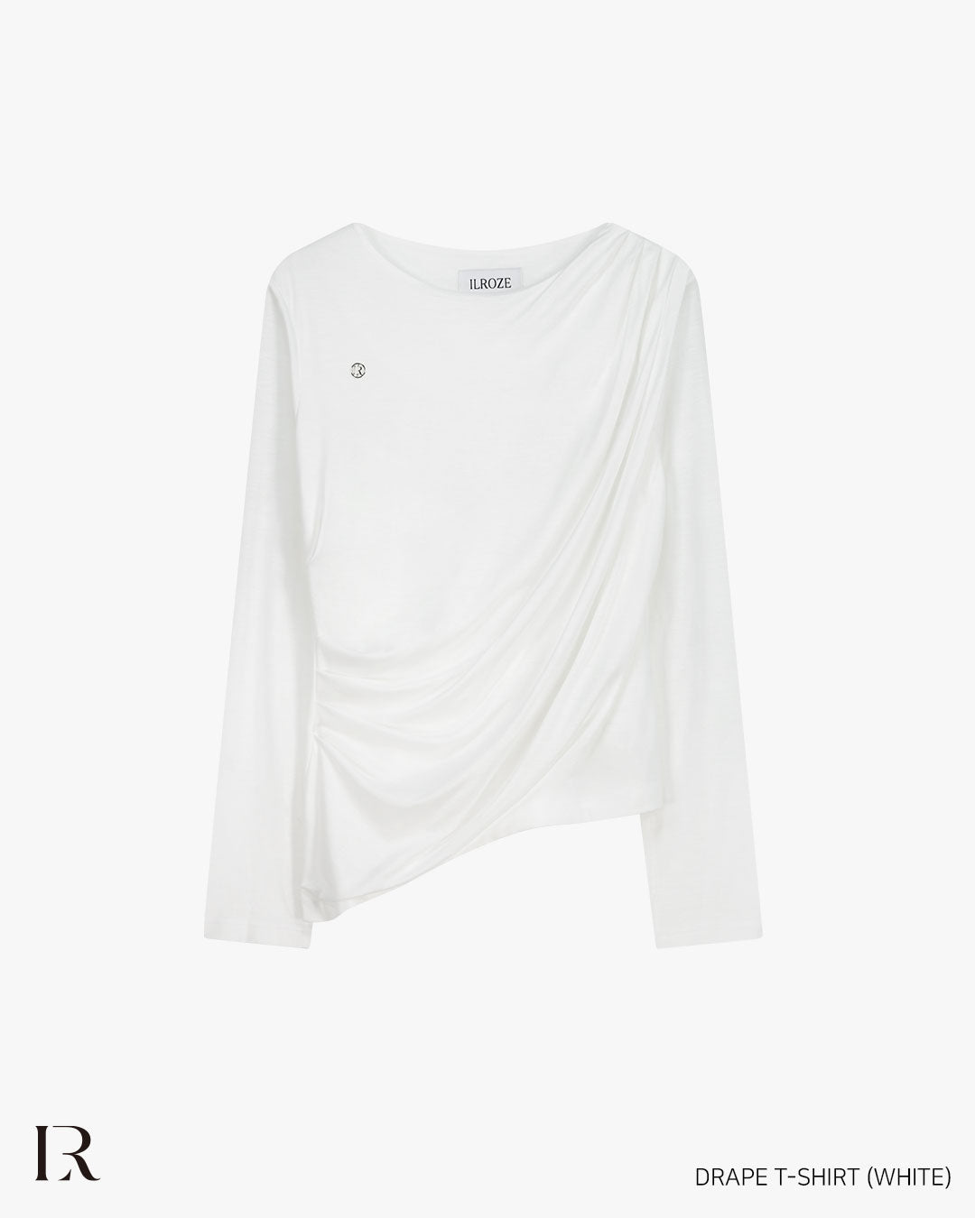 T-SHIRT DRAPÉ_BLANC