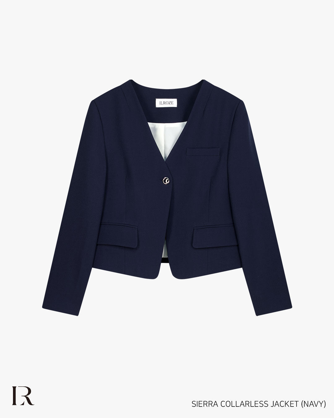 VESTE SANS COL SIERRA_BLEU MARINE