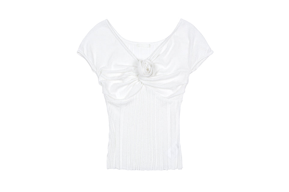 ROSY OFFSHOULDER KNIT_WHITE