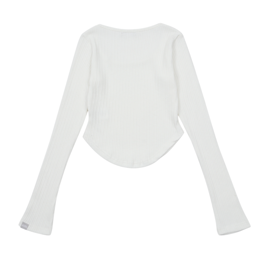 FLOWER SPANGLE CARDIGAN_CREAM