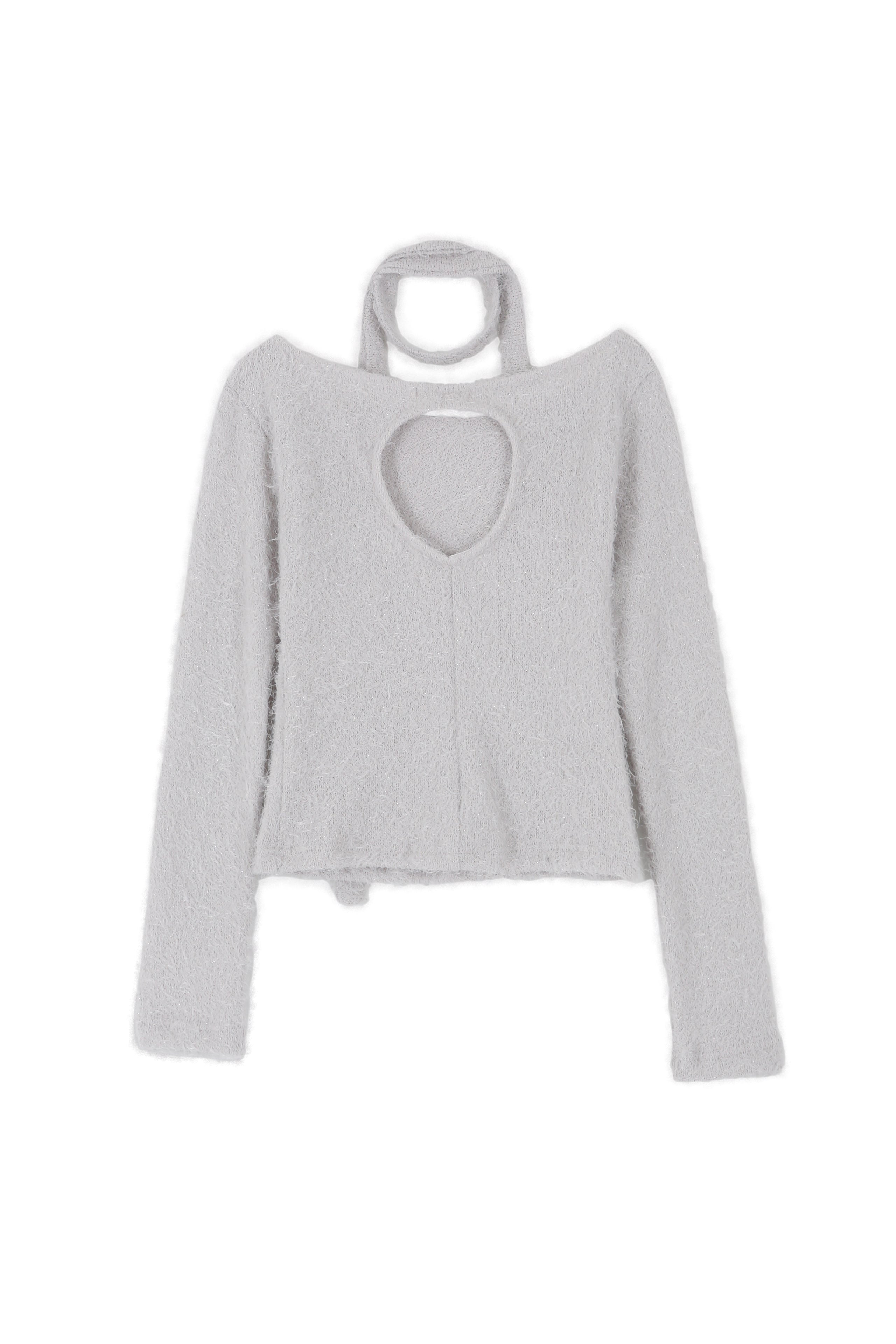 STRING HOLE BLING T_LIGHT GRAY