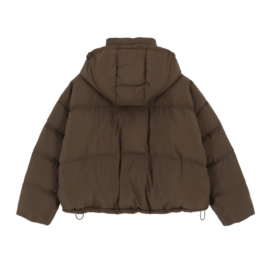 DOUDOUNE NUAGE EN DUVET DE CANARD_MARRON