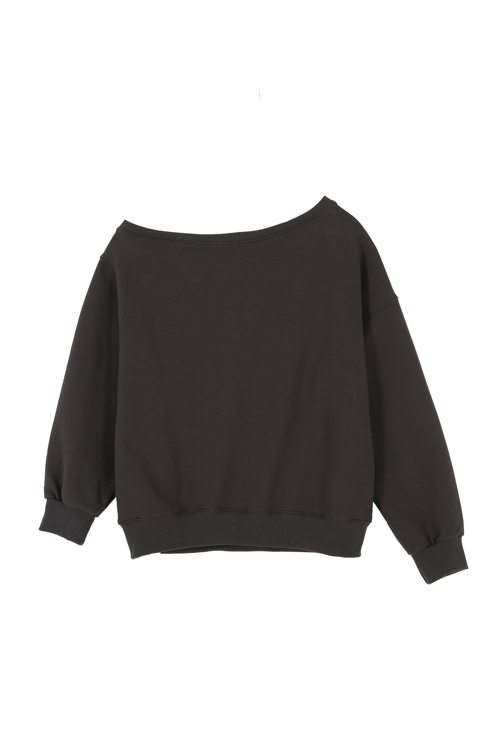 AS BASIC ONE SHOULDER SWEATSHIRT_CHARCOAL