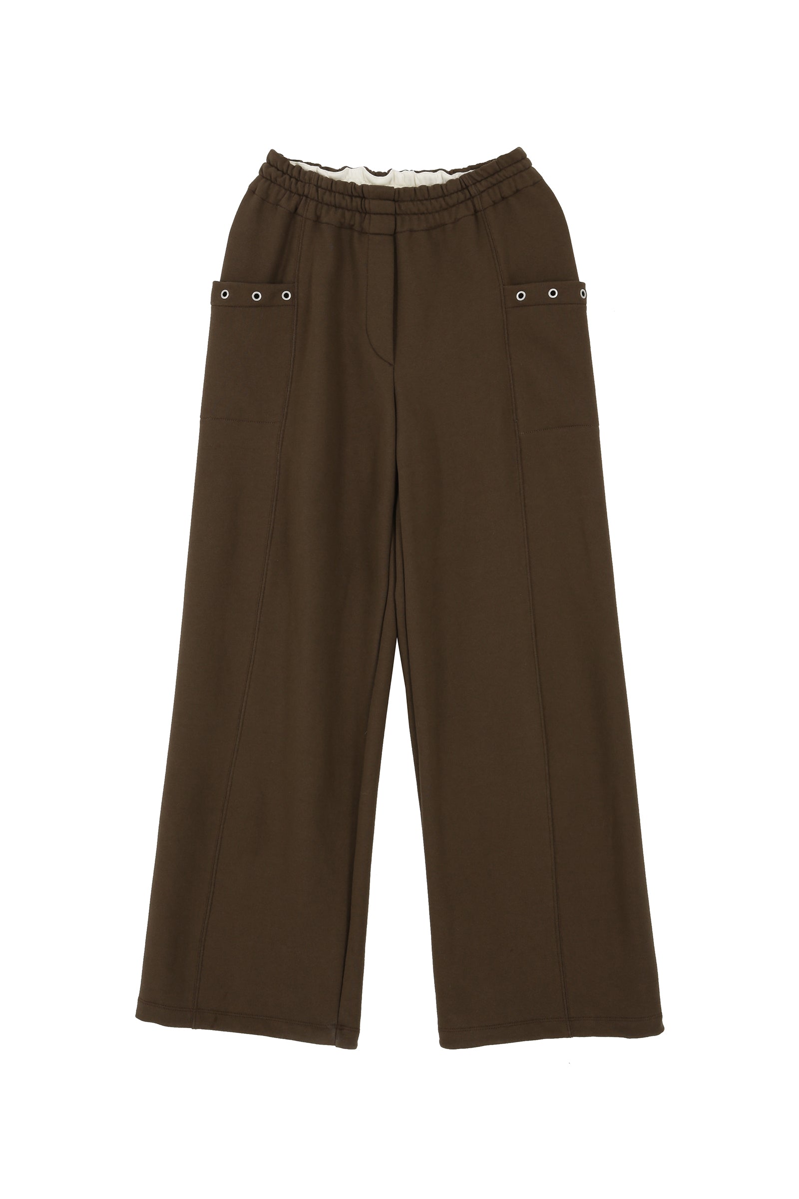 COLOR FLIP SWEATPANTS_BROWN