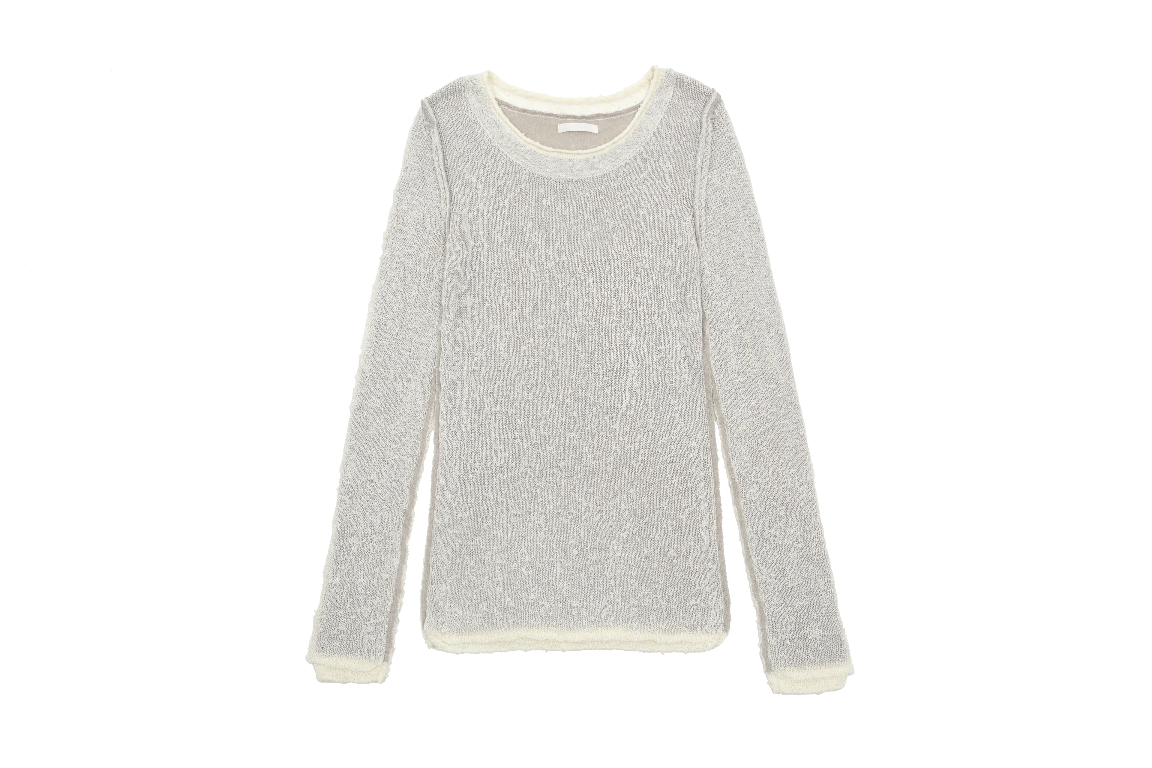 REVERSIBLE DUOBBLE KNIT_IVORY/GREY